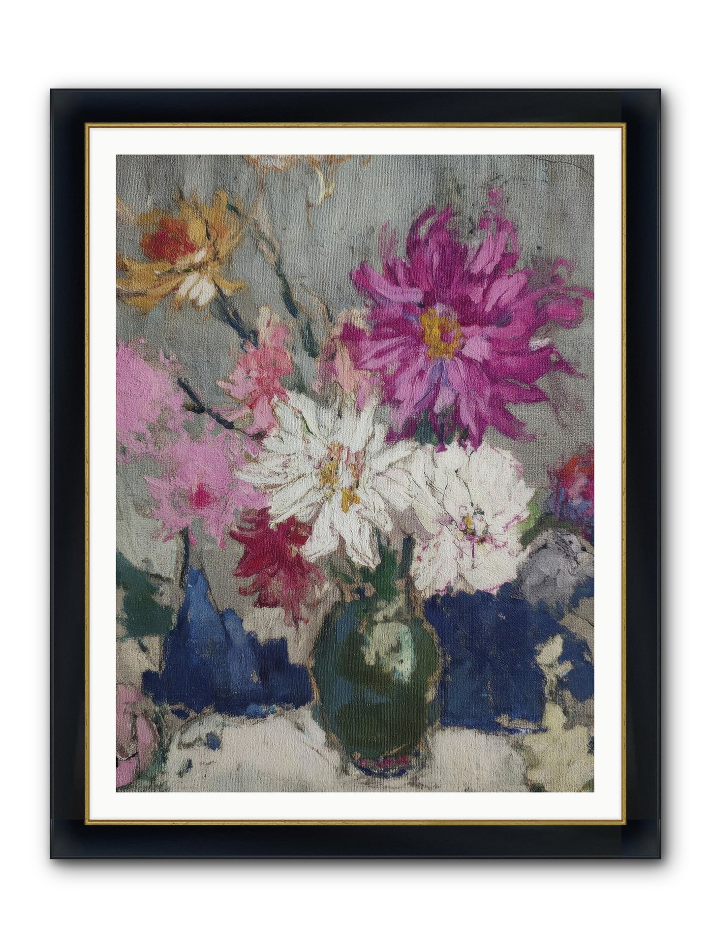 A Chronicle Of Blooming Framed Print - Wide Black w/Gold 36x48