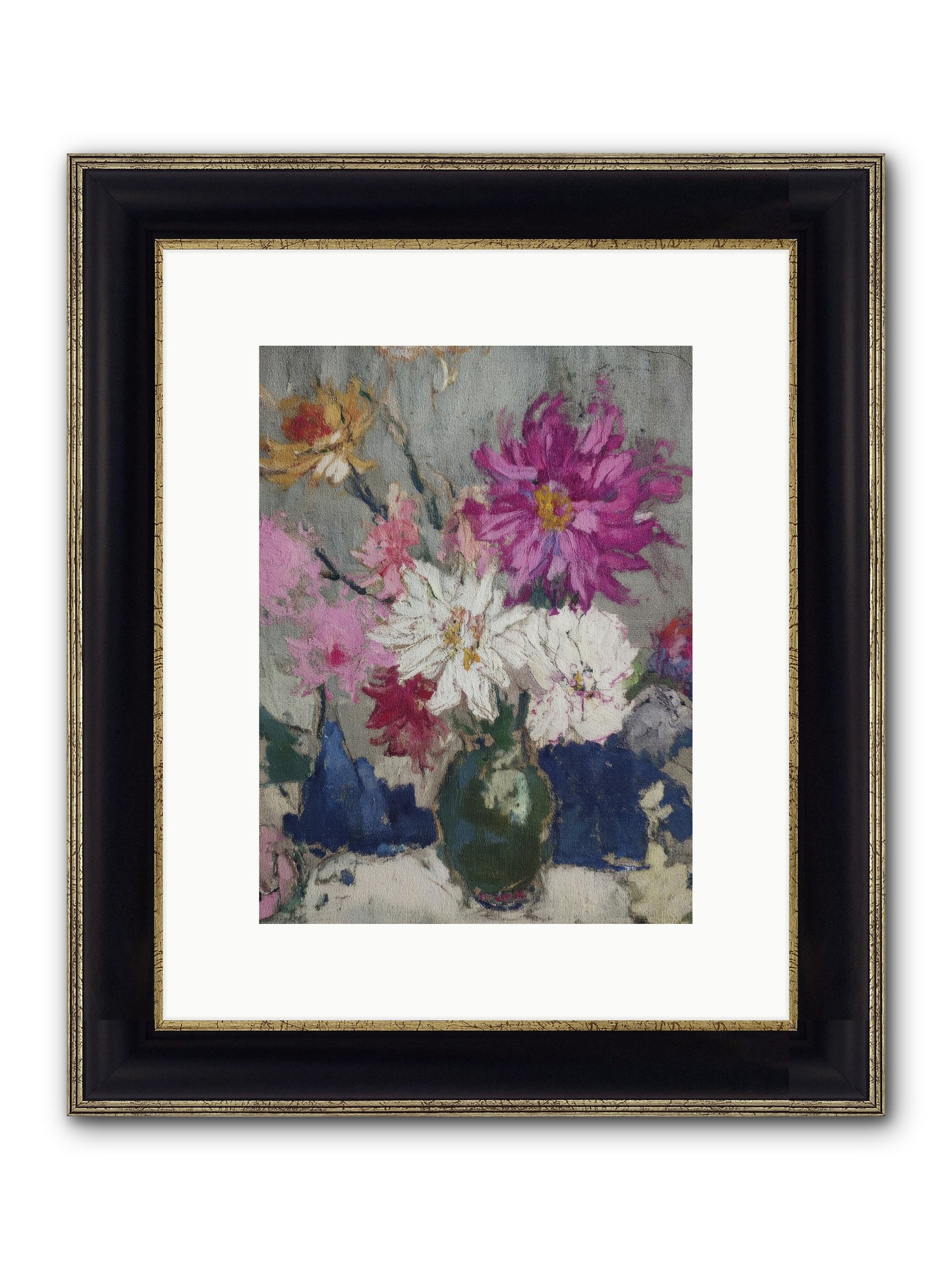 A Chronicle Of Blooming Framed Print - Black & Gold 9x12