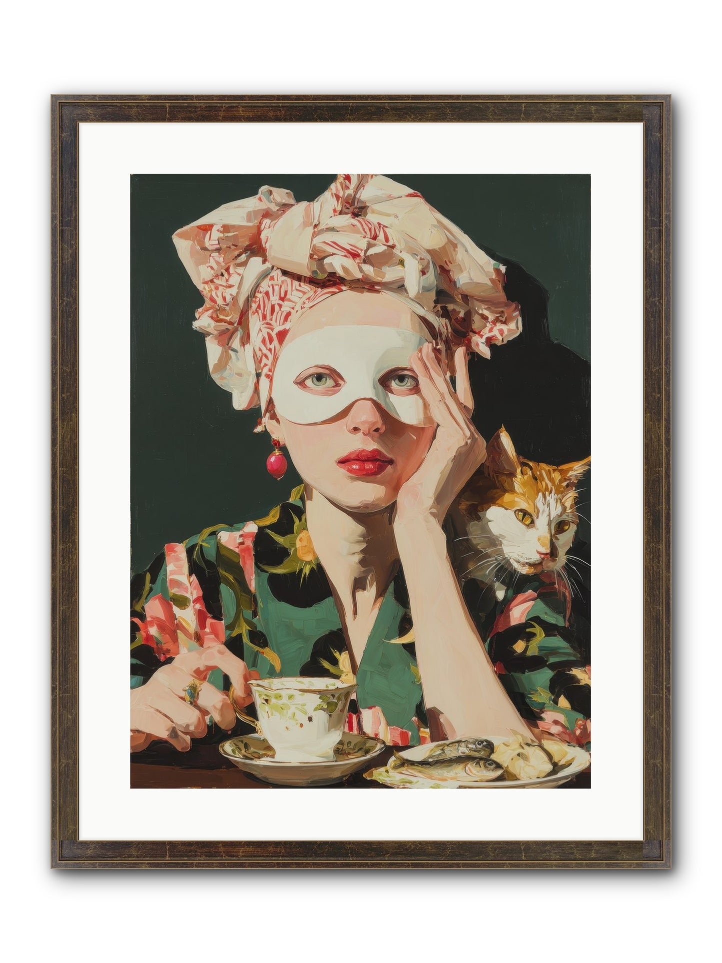 A Confession In Gold Ink Framed Print - Slimwoods Black/Gold 18x24