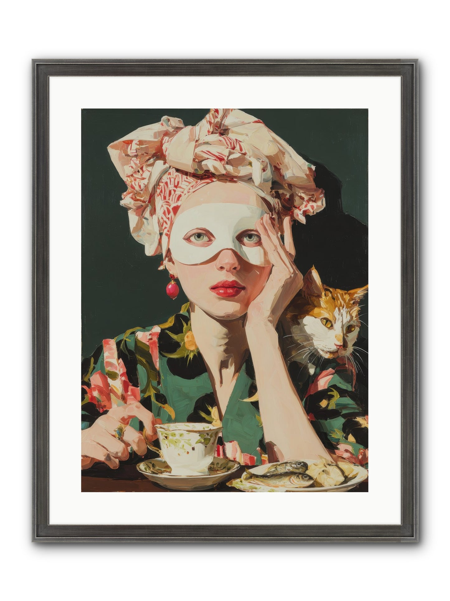 A Confession In Gold Ink Framed Print - Slimwoods Black/Silver 18x24