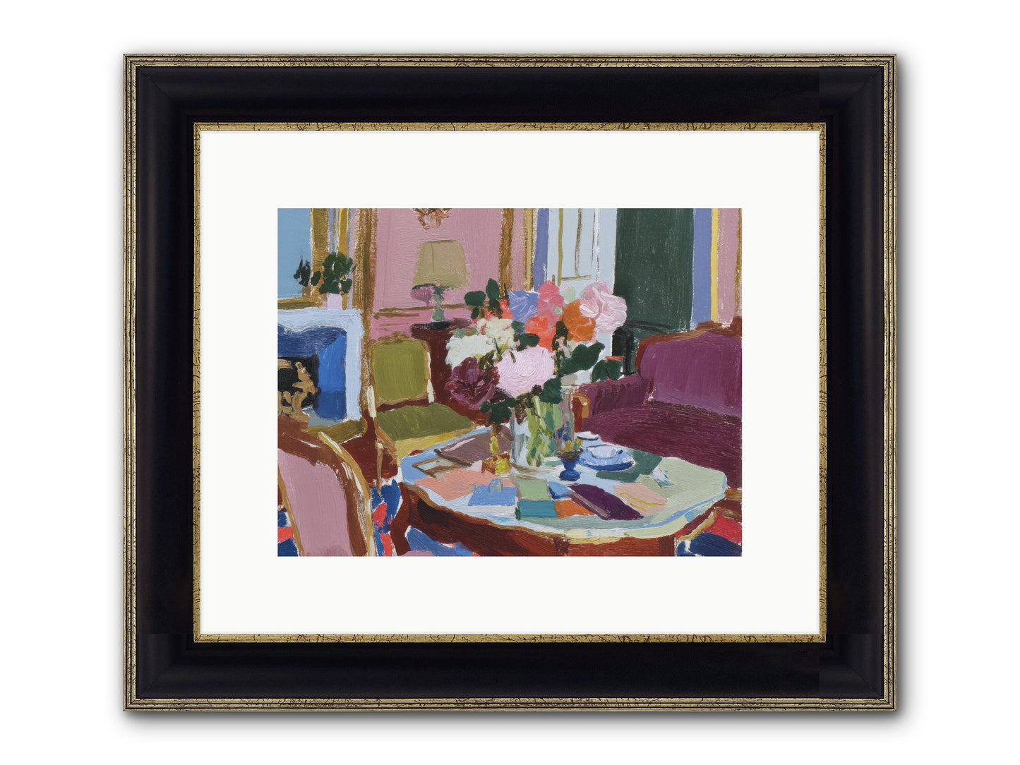 A Debt Repaid In Wildflowers Framed Print - Black & Gold 12x9