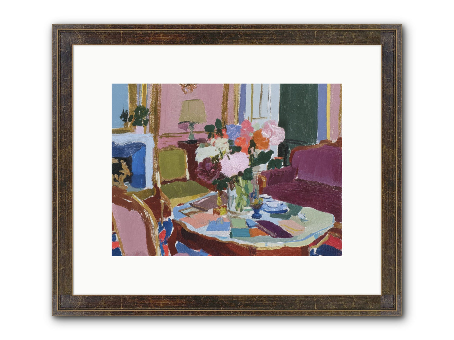 A Debt Repaid In Wildflowers Framed Print - Slimwoods Black/Gold 12x9