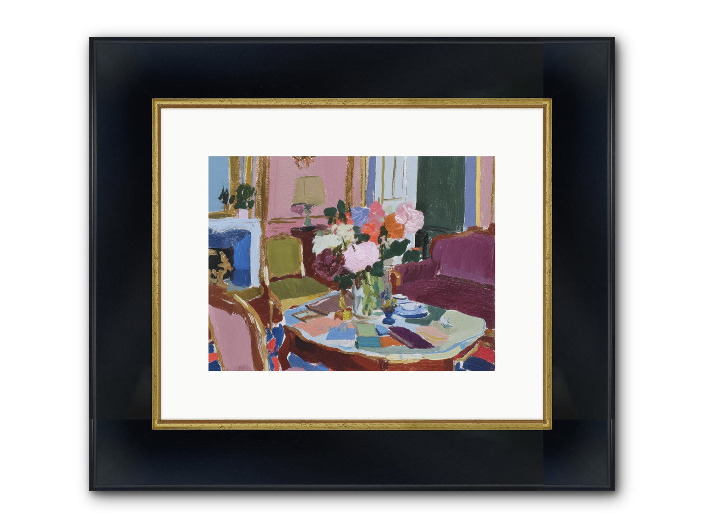 A Debt Repaid In Wildflowers Framed Print - Wide Black w/Gold 12x9