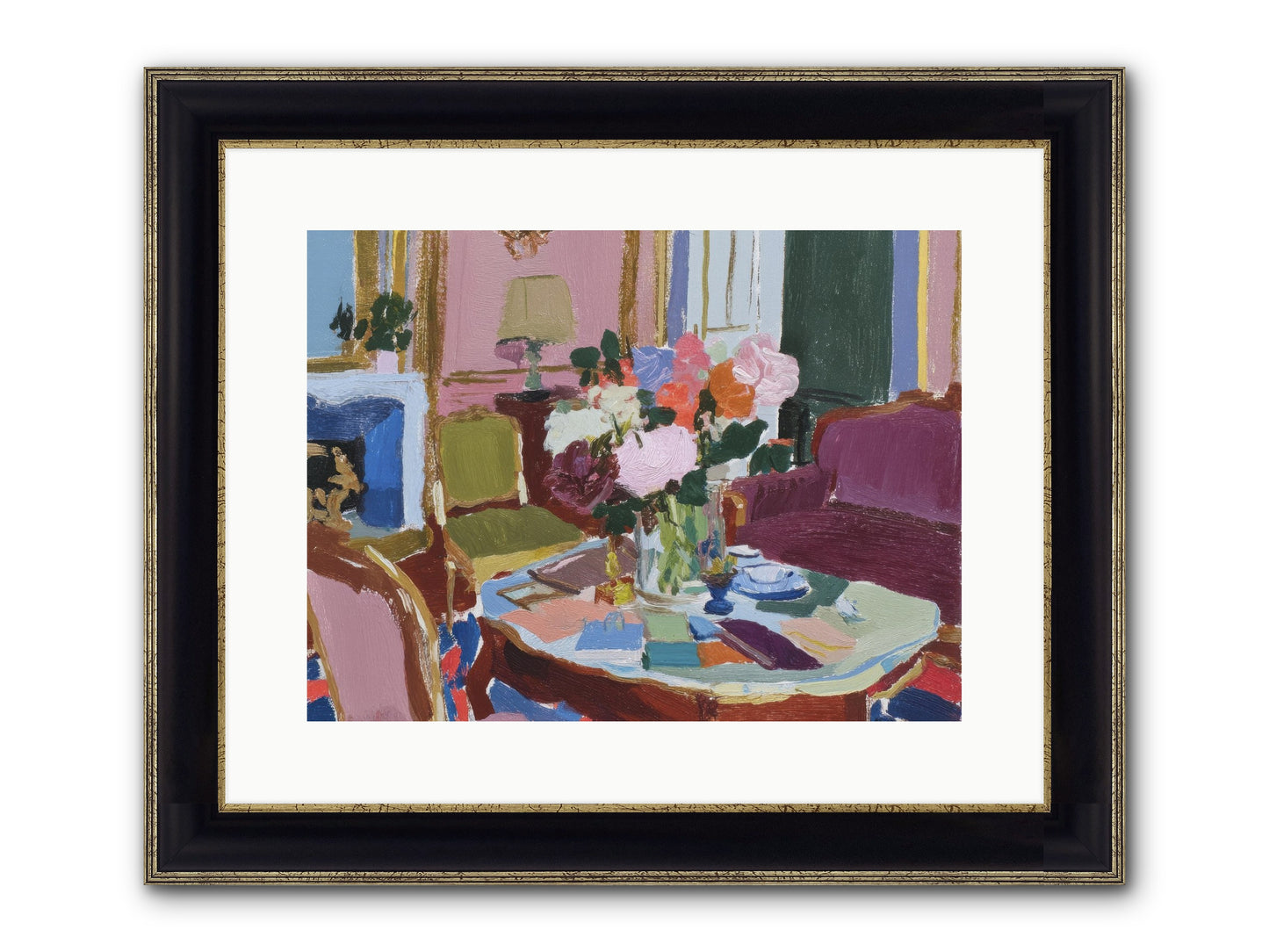 A Debt Repaid In Wildflowers Framed Print - Black & Gold 16x12