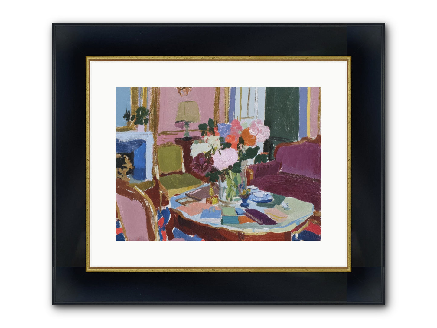 A Debt Repaid In Wildflowers Framed Print - Wide Black w/Gold 16x12