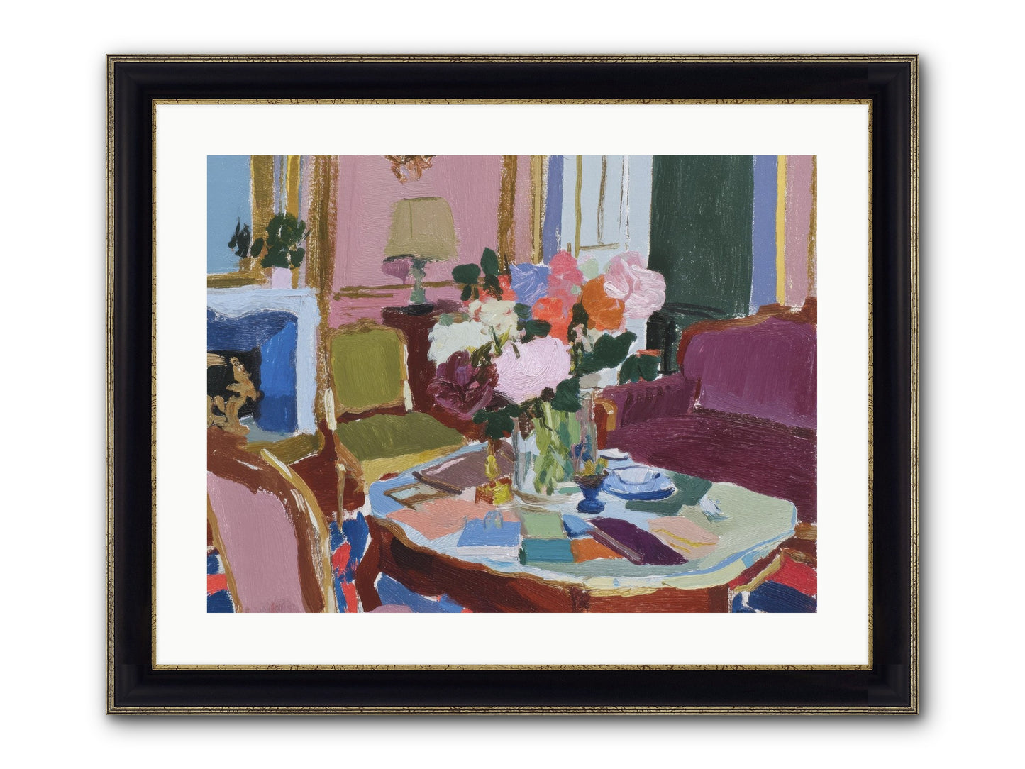 A Debt Repaid In Wildflowers Framed Print - Black & Gold 24x18