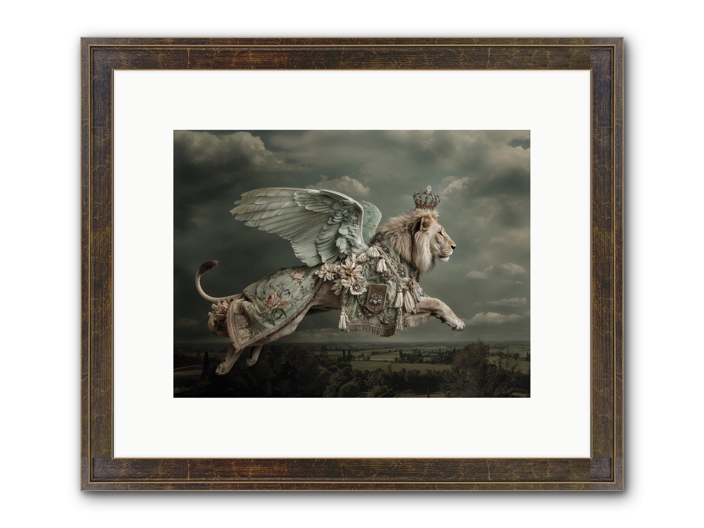 A Diary Left In Moonlight Framed Print - Slimwoods Black/Gold 12x9