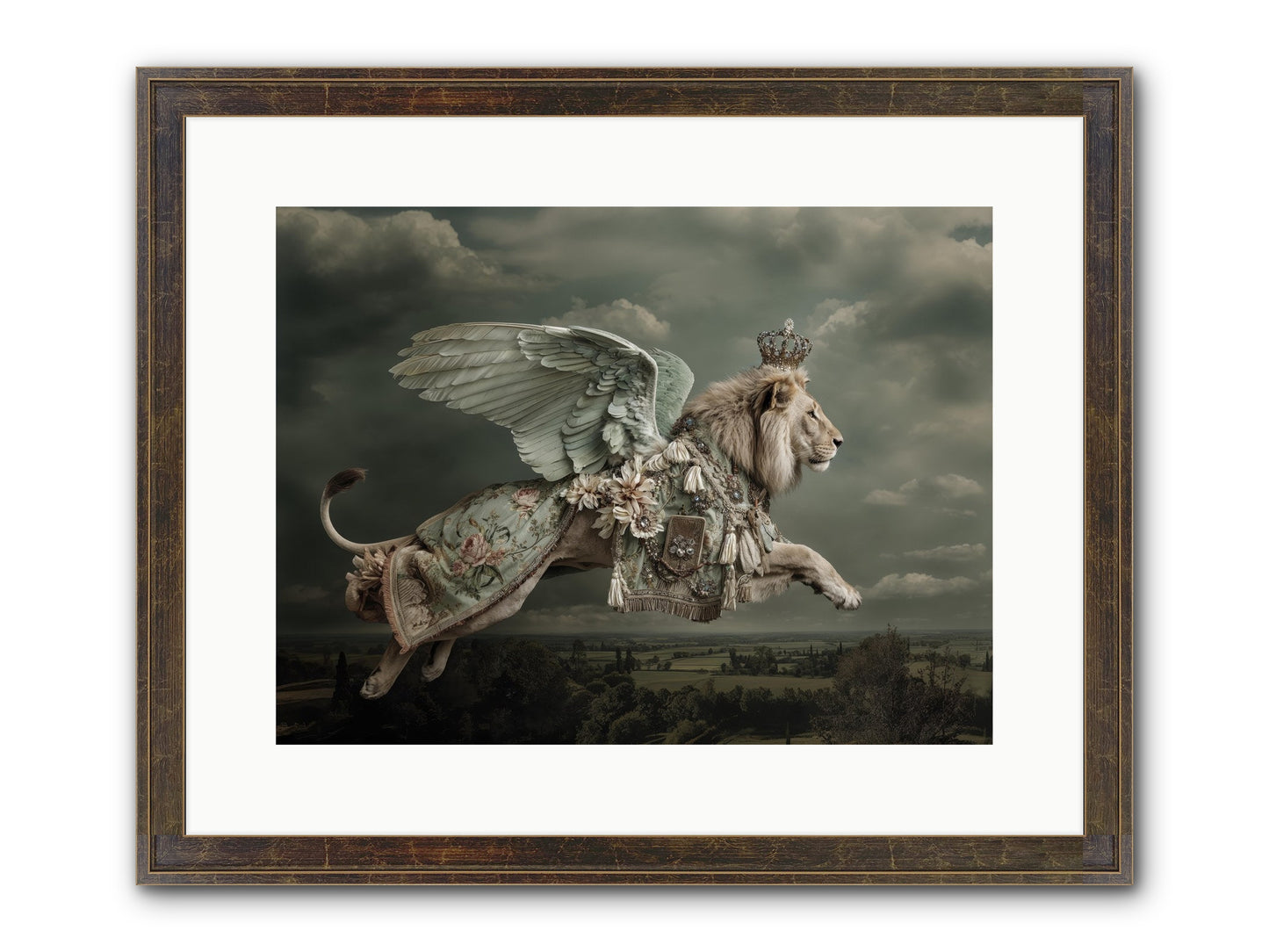 A Diary Left In Moonlight Framed Print - Slimwoods Black/Gold 16x12