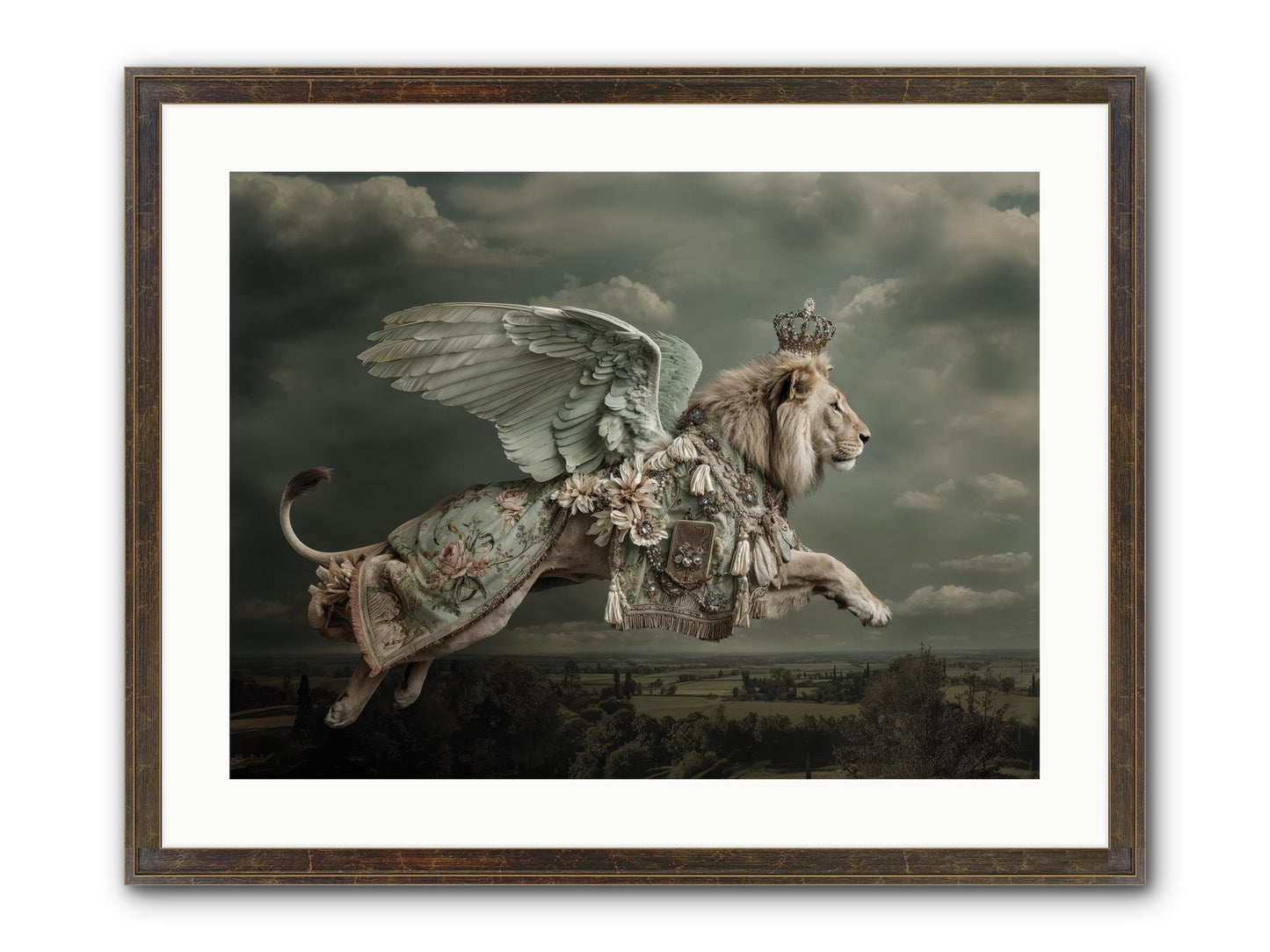 A Diary Left In Moonlight Framed Print - Slimwoods Black/Gold 24x18