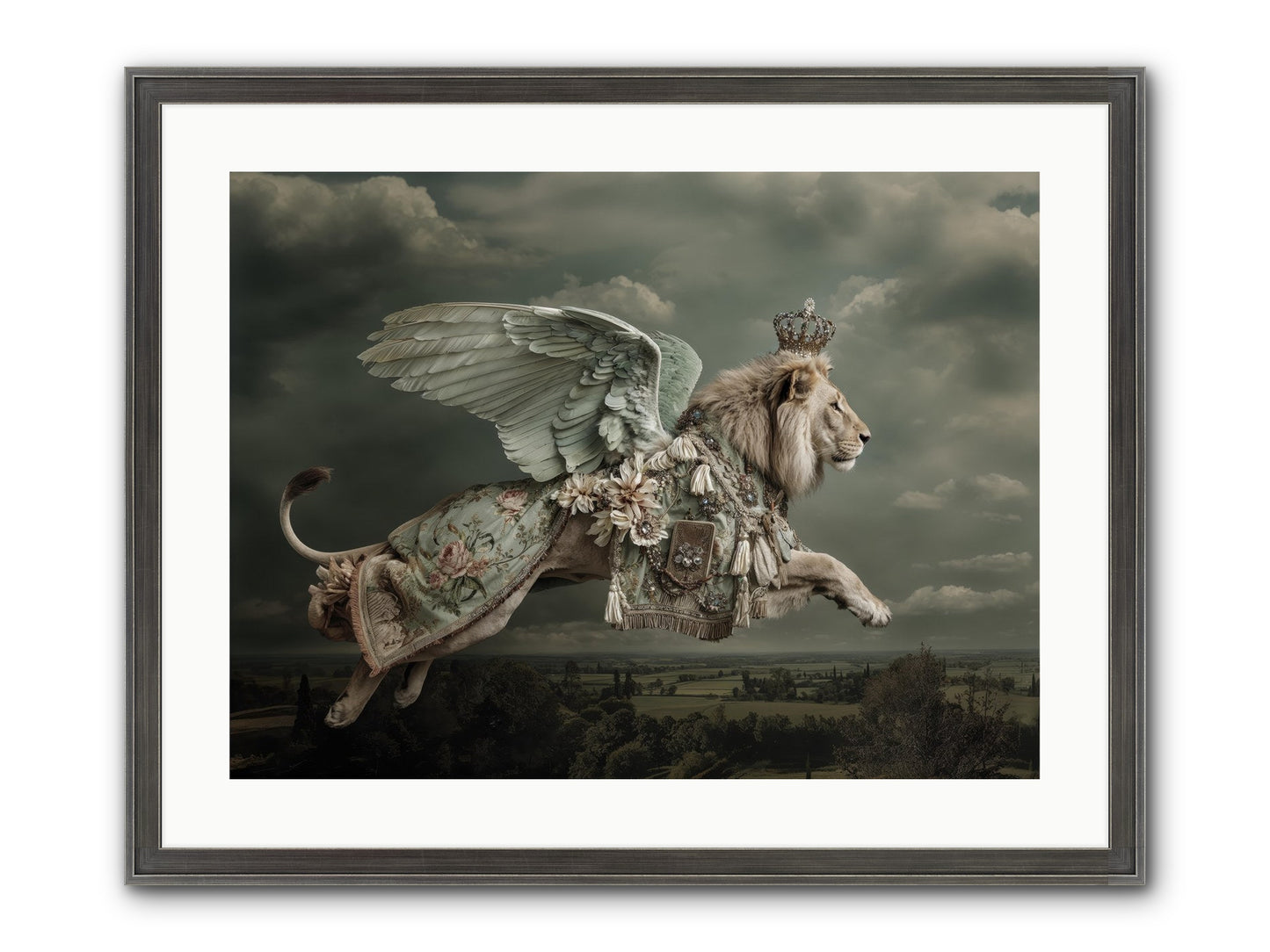 A Diary Left In Moonlight Framed Print - Slimwoods Black/Silver 24x18