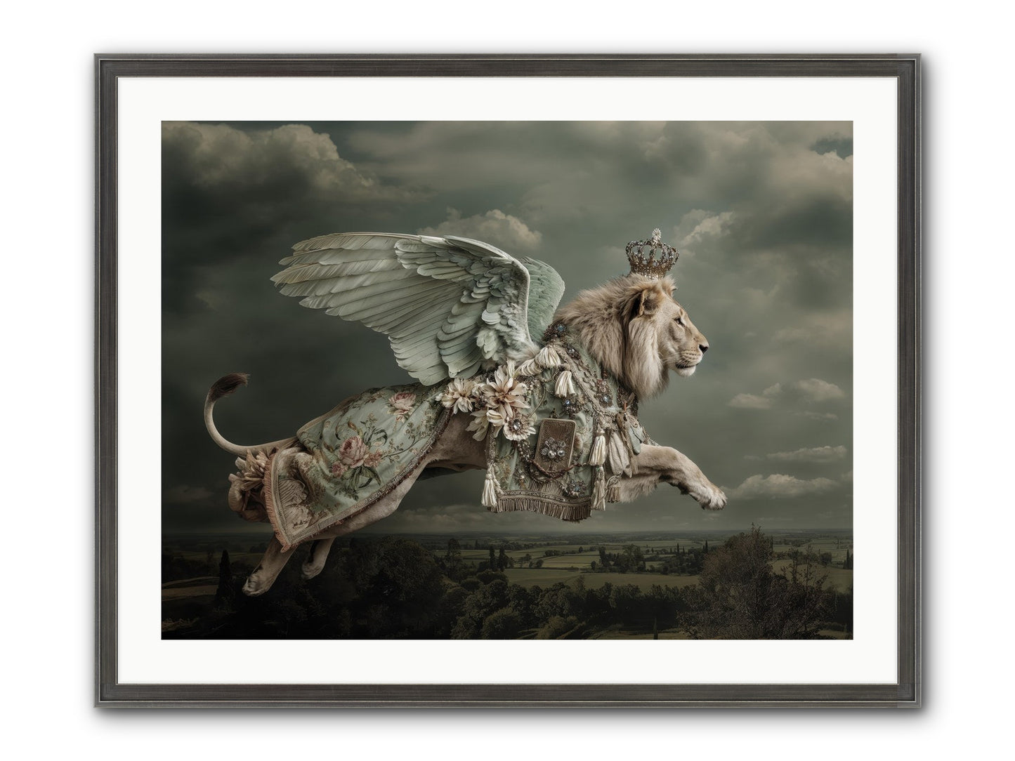 A Diary Left In Moonlight Framed Print - Slimwoods Black/Silver 32x24