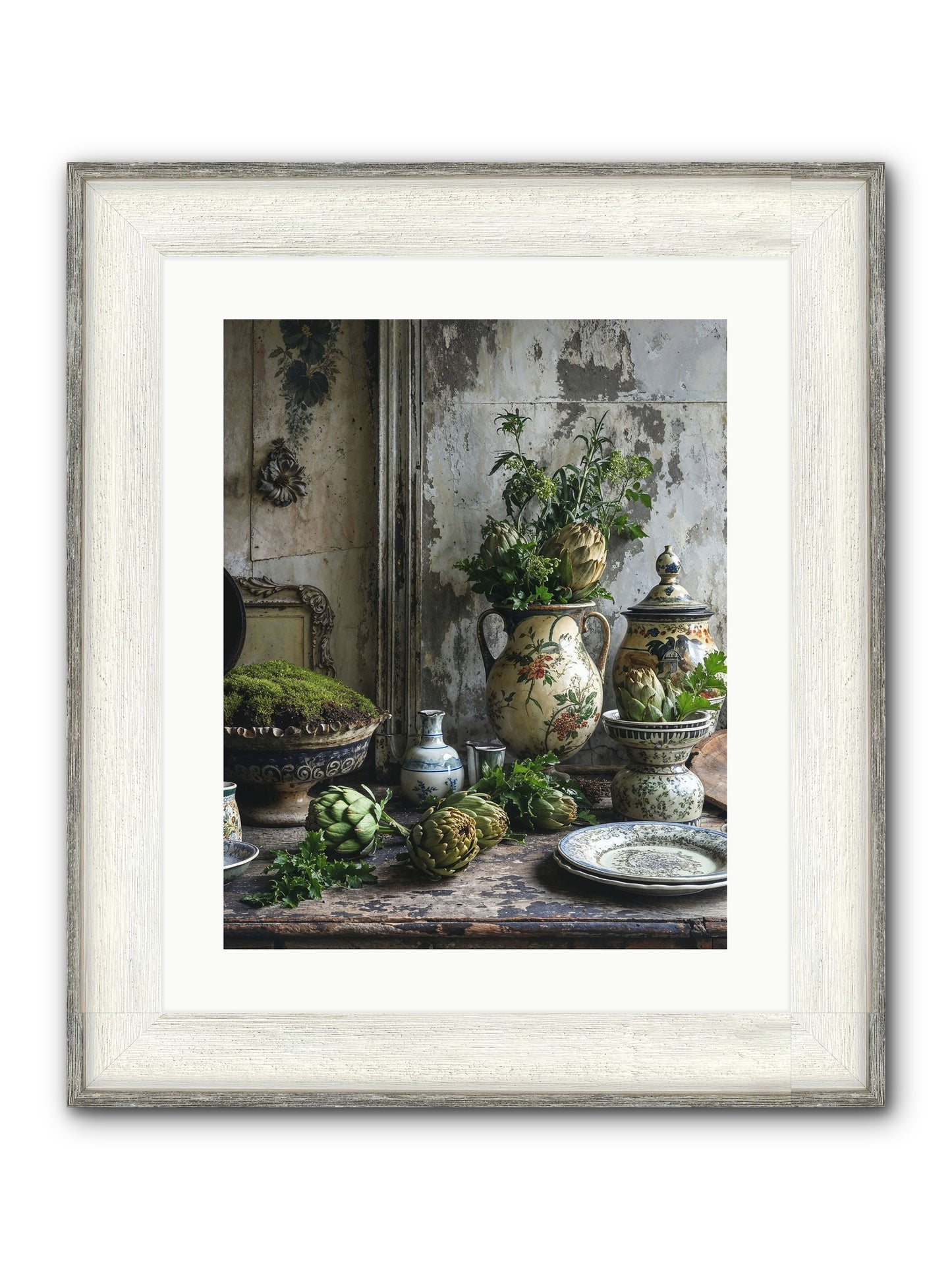 A Fine Collaboration Framed Print - Driftwood White 16x20