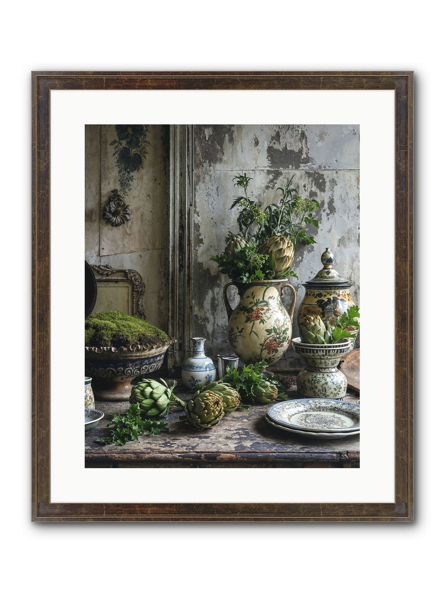 A Fine Collaboration Framed Print - Slimwoods Black/Gold 16x20