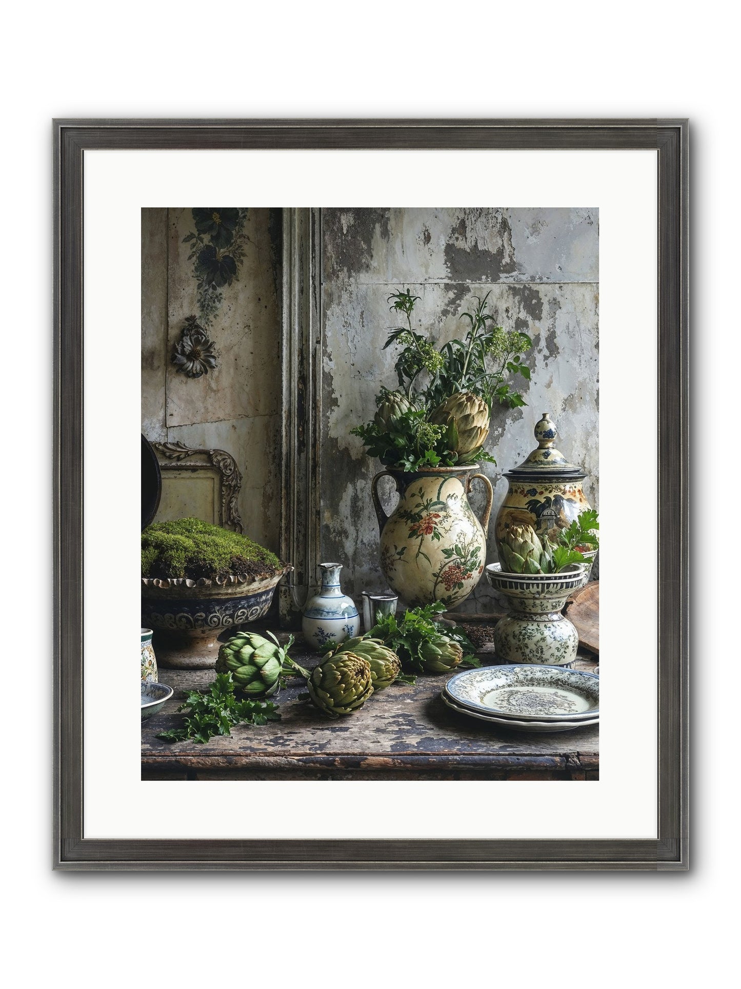 A Fine Collaboration Framed Print - Slimwoods Black/Silver 16x20