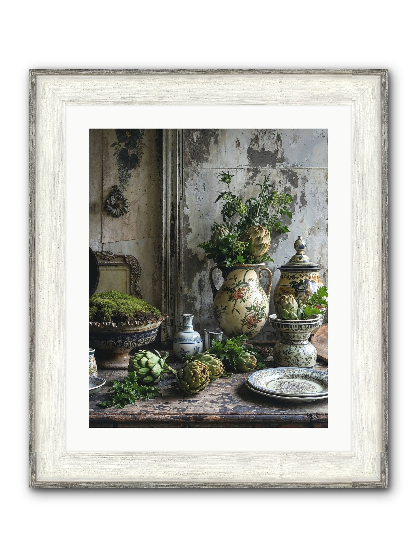 A Fine Collaboration Framed Print - Driftwood White 20x25