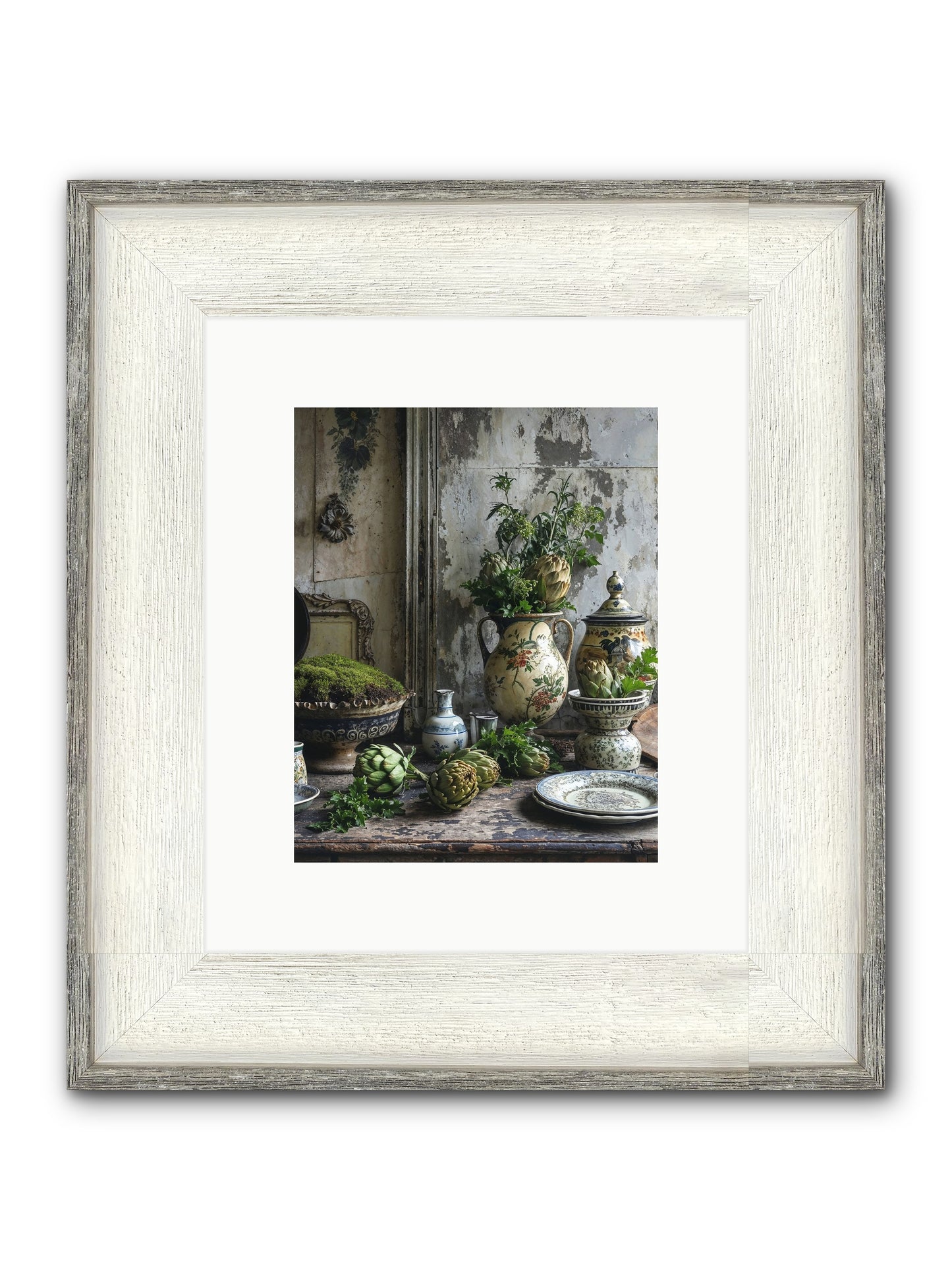 A Fine Collaboration Framed Print - Driftwood White 8x10