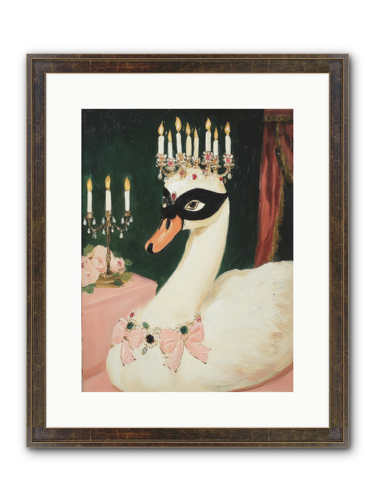 A Flutter Of Delight Framed Print - Slimwoods Black/Gold 12x16