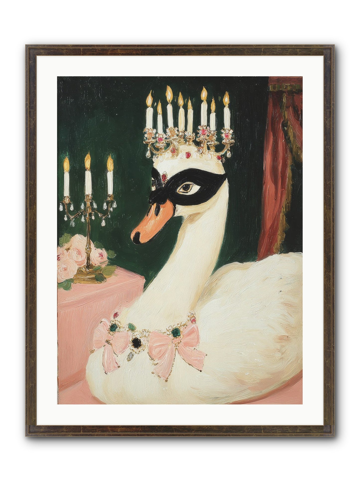 A Flutter Of Delight Framed Print - Slimwoods Black/Gold 24x32