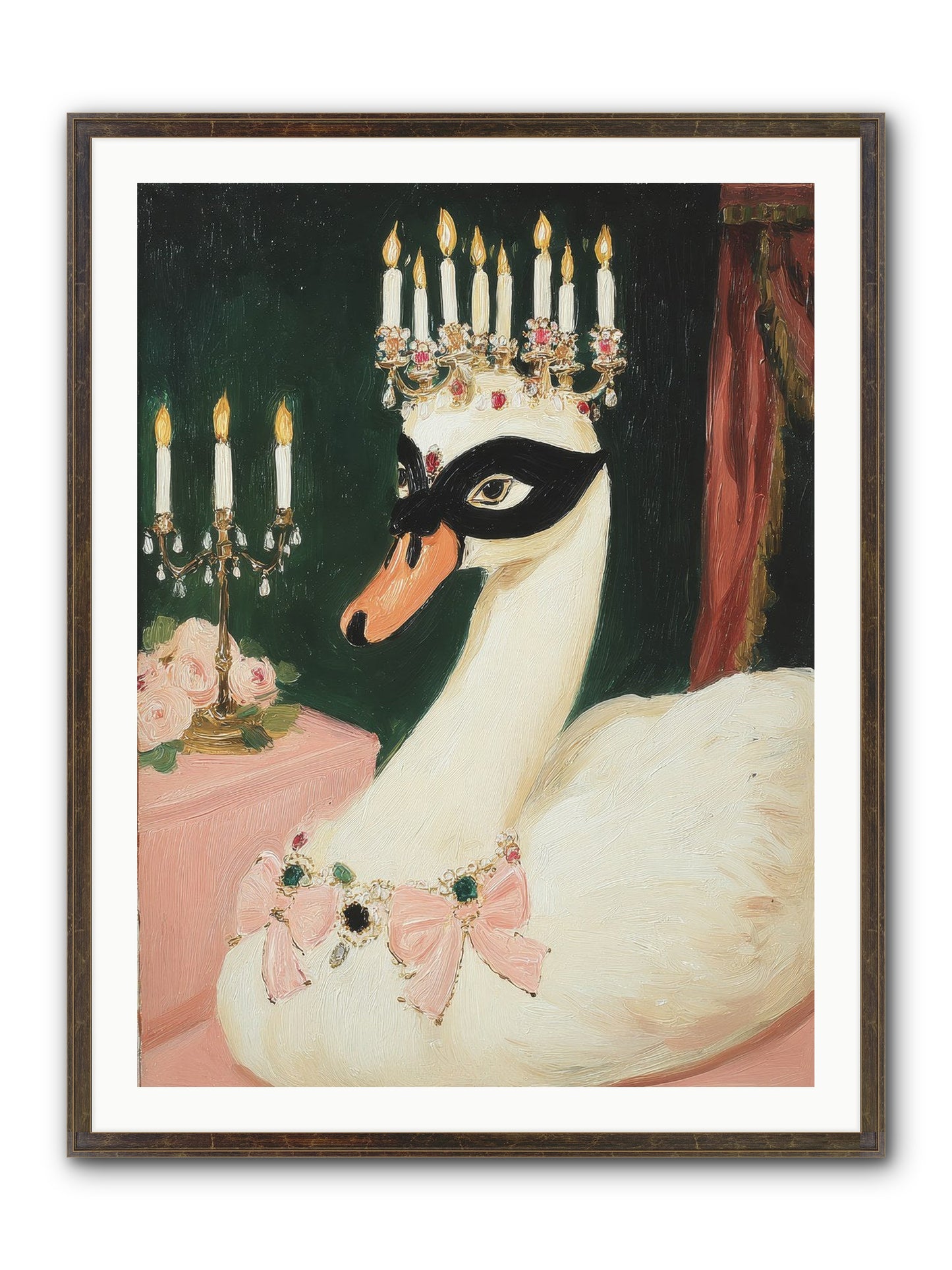A Flutter Of Delight Framed Print - Slimwoods Black/Gold 30x40