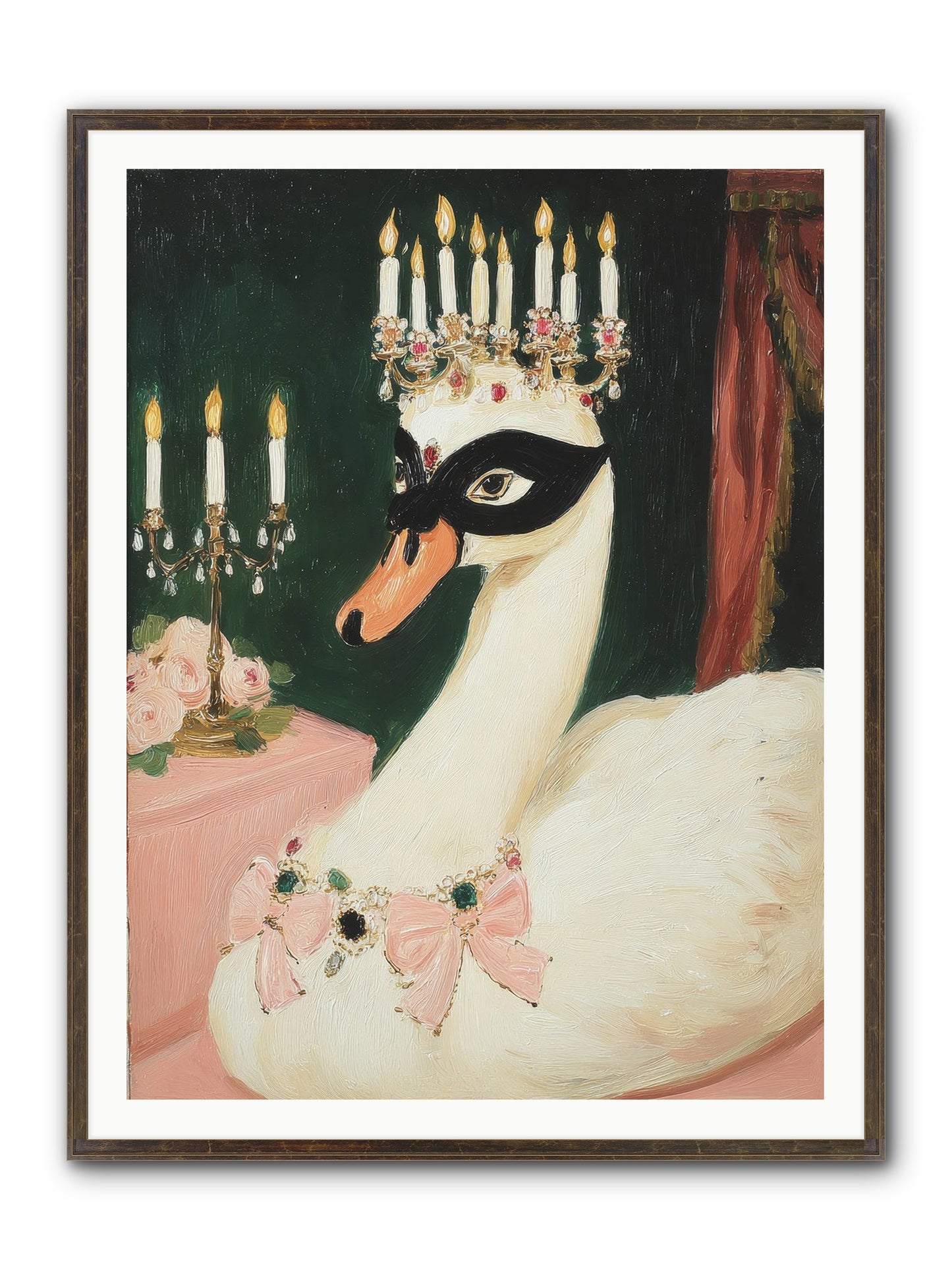 A Flutter Of Delight Framed Print - Slimwoods Black/Gold 36x48