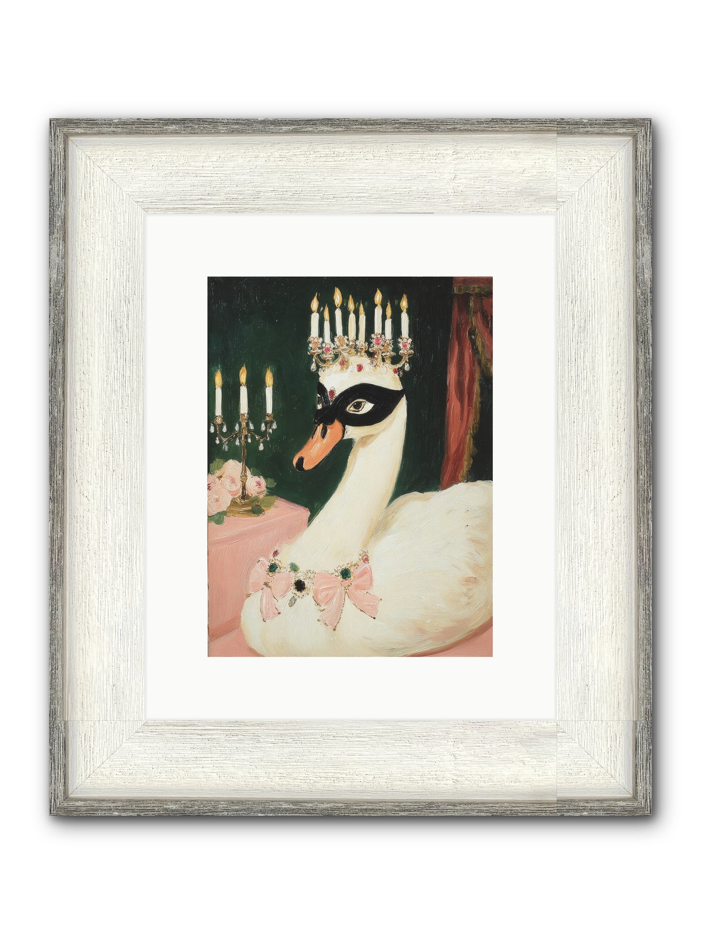 A Flutter Of Delight Framed Print - Driftwood White 9x12