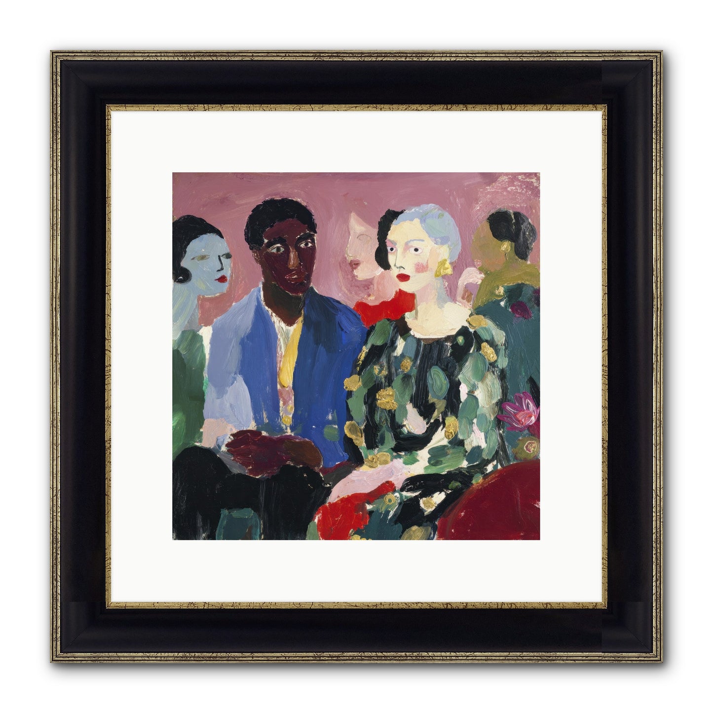 A Gathering Of Almost-Truths Framed Print - Black & Gold 12x12