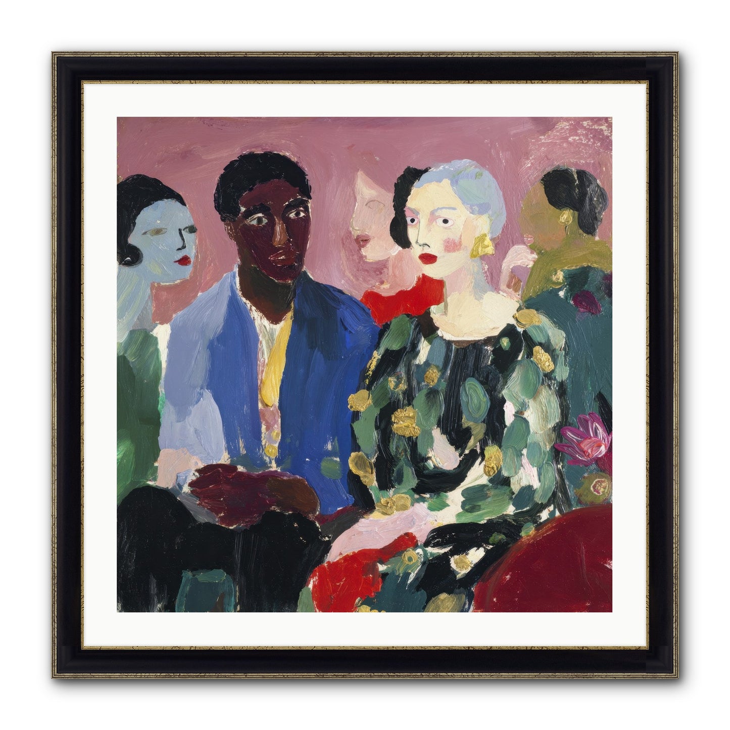 A Gathering Of Almost-Truths Framed Print - Black & Gold 30x30