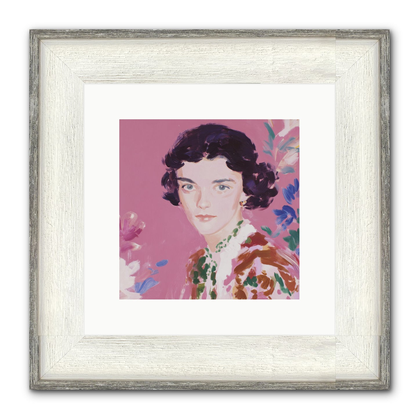 A Gentle Turn Framed Print - Driftwood White 10x10