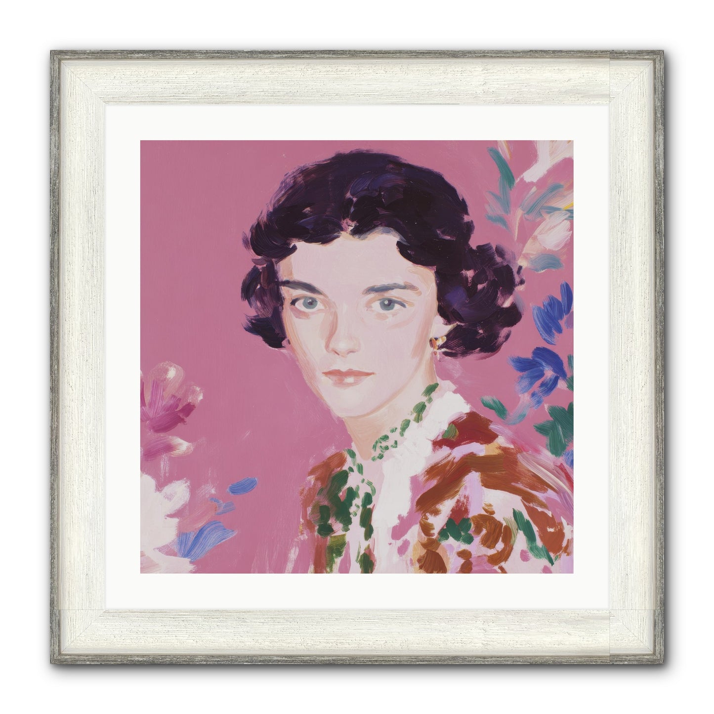 A Gentle Turn Framed Print - Driftwood White 24x24