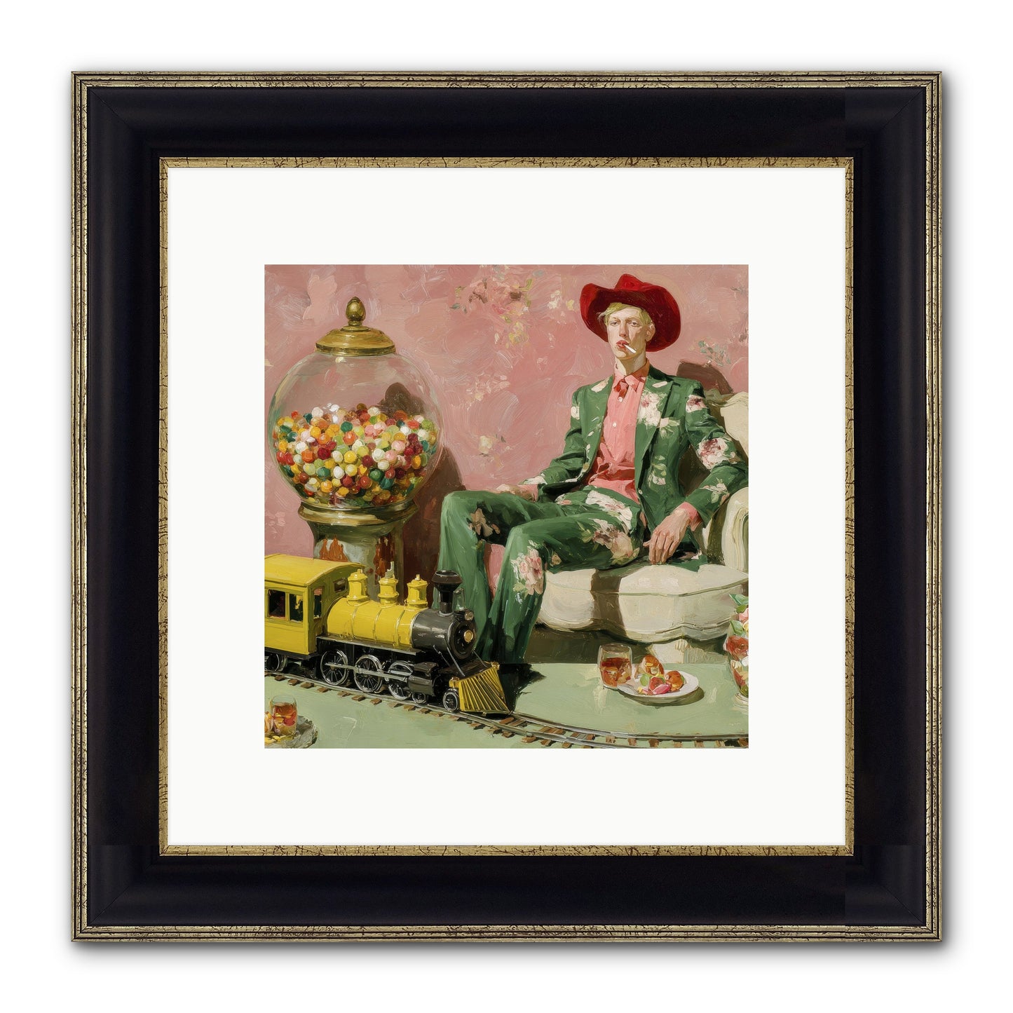 A Handbook For Gentle Eccentrics Framed Print - Black & Gold 10x10