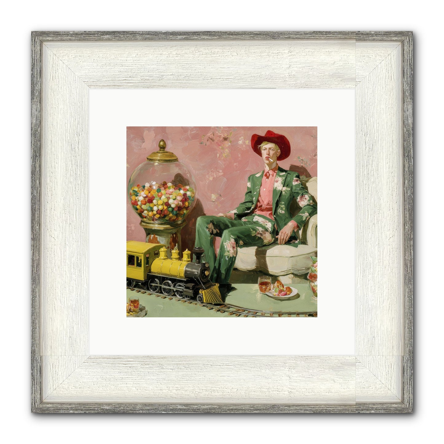 A Handbook For Gentle Eccentrics Framed Print - Driftwood White 10x10