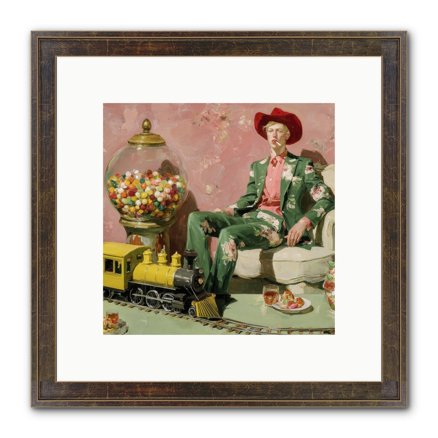 A Handbook For Gentle Eccentrics Framed Print - Slimwoods Black/Gold 10x10