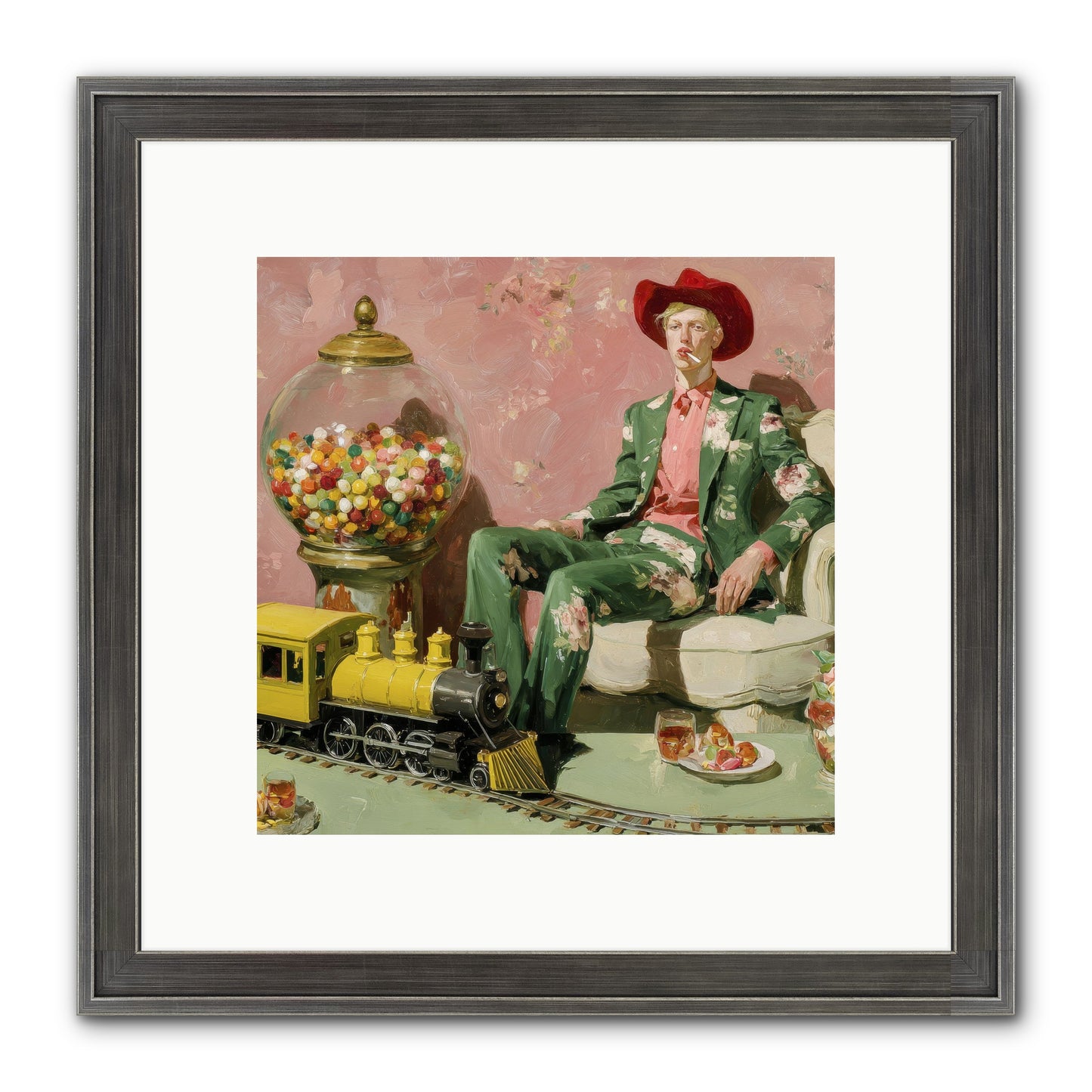 A Handbook For Gentle Eccentrics Framed Print - Slimwoods Black/Silver 10x10