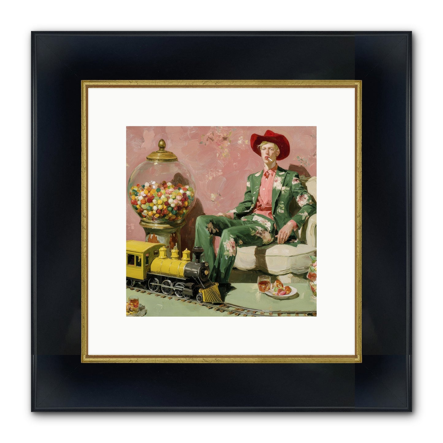 A Handbook For Gentle Eccentrics Framed Print - Wide Black w/Gold 10x10