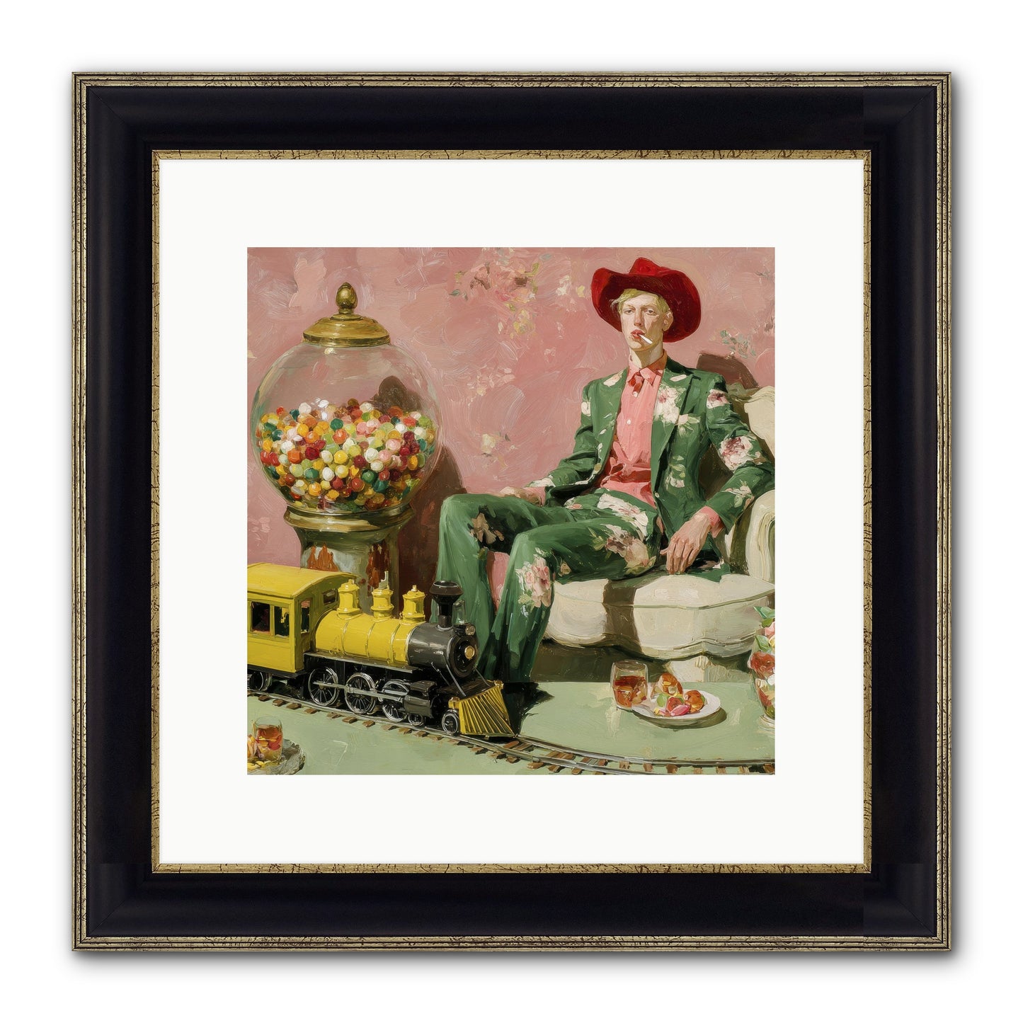 A Handbook For Gentle Eccentrics Framed Print - Black & Gold 12x12