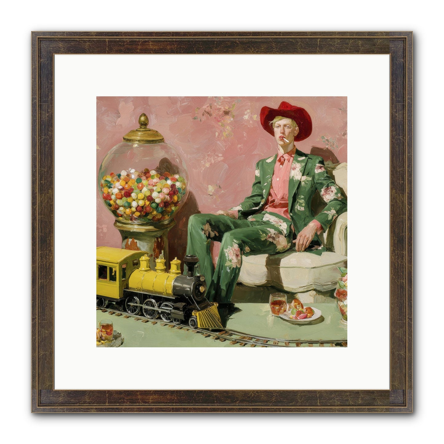 A Handbook For Gentle Eccentrics Framed Print - Slimwoods Black/Gold 12x12