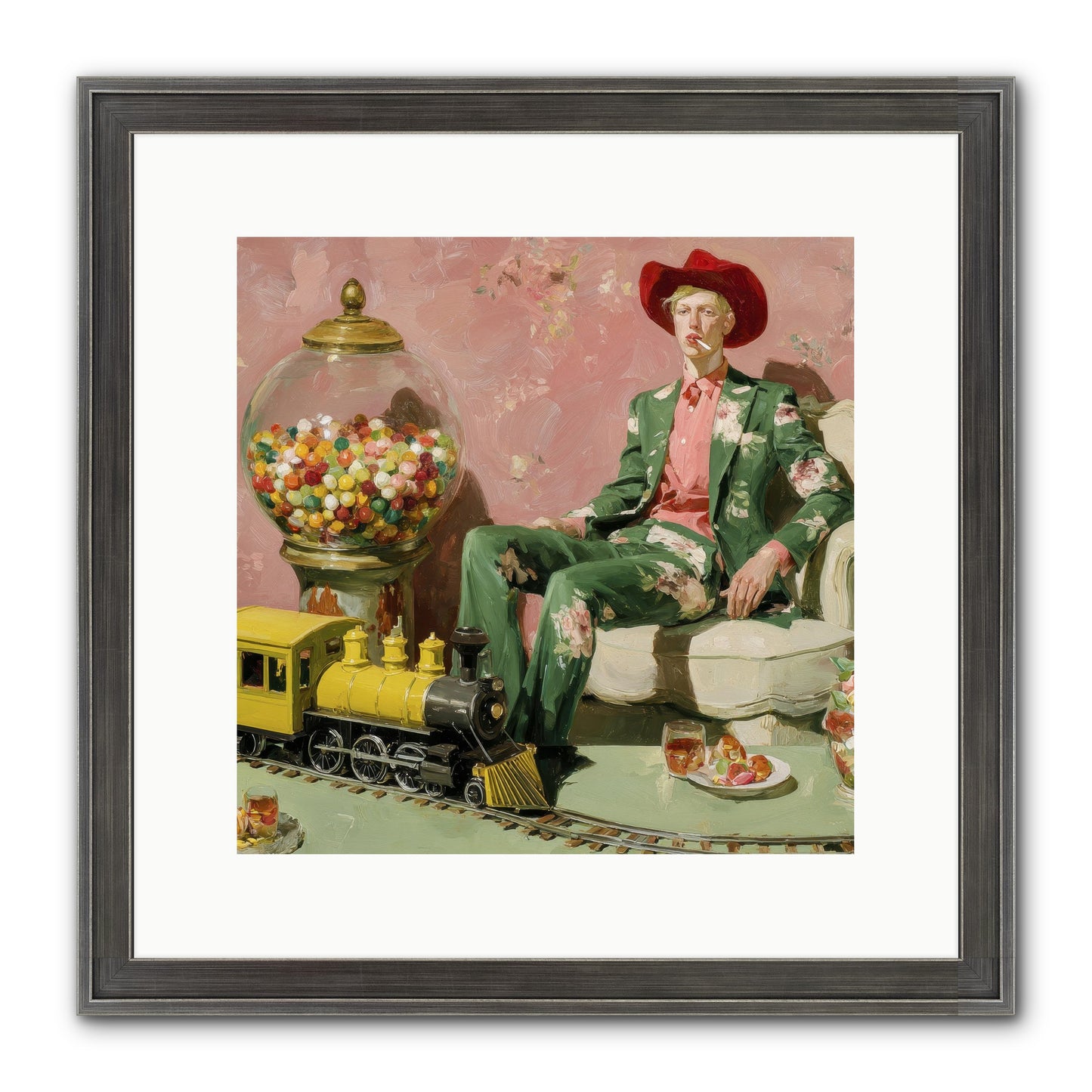 A Handbook For Gentle Eccentrics Framed Print - Slimwoods Black/Silver 12x12