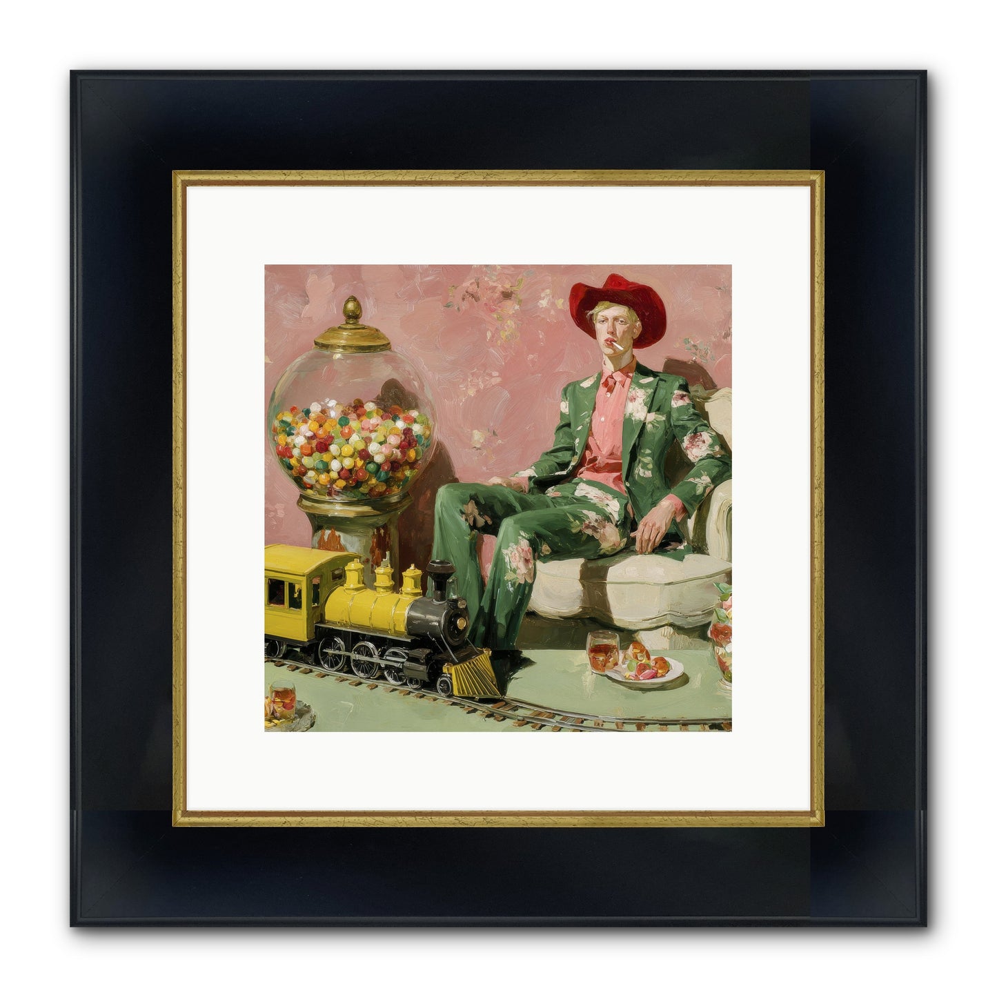 A Handbook For Gentle Eccentrics Framed Print - Wide Black w/Gold 12x12