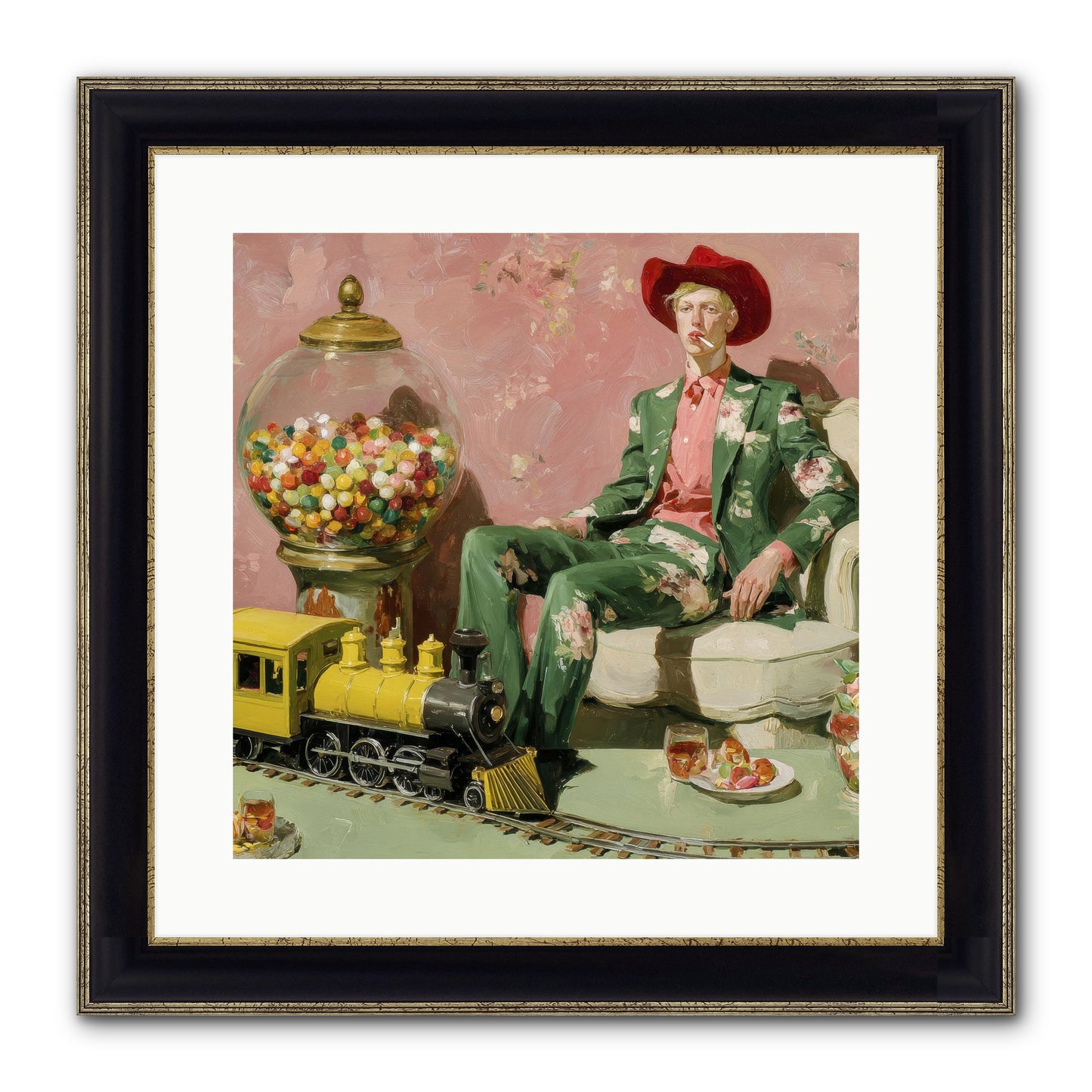 A Handbook For Gentle Eccentrics Framed Print - Black & Gold 16x16