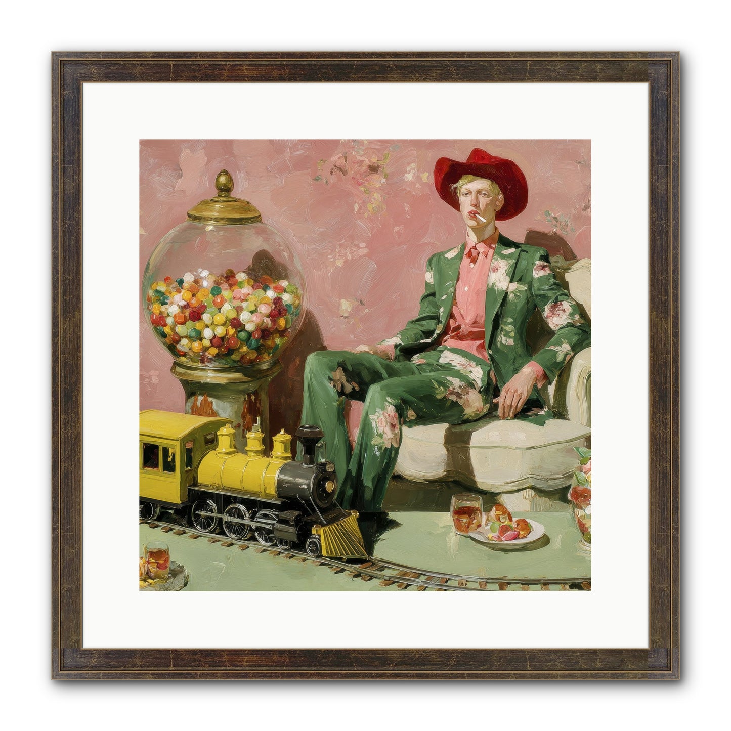 A Handbook For Gentle Eccentrics Framed Print - Slimwoods Black/Gold 16x16