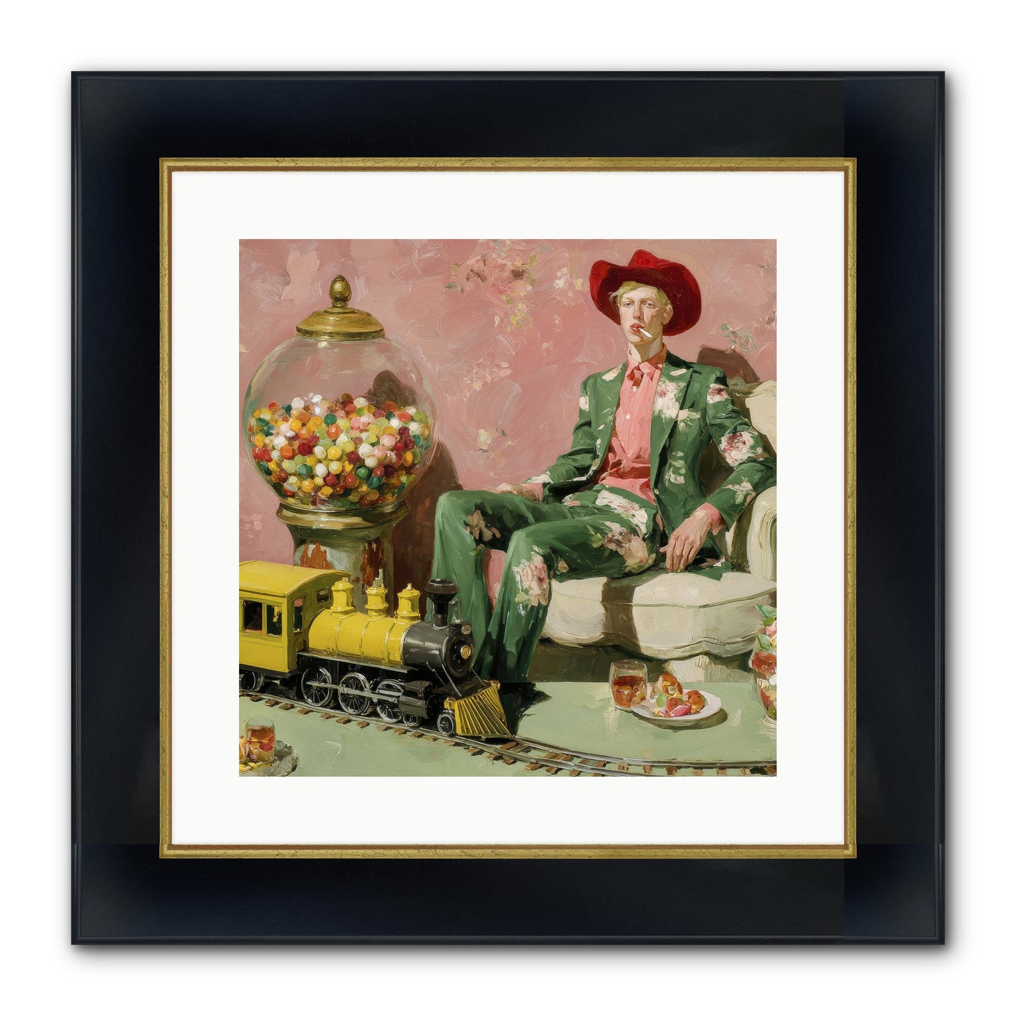 A Handbook For Gentle Eccentrics Framed Print - Wide Black w/Gold 16x16