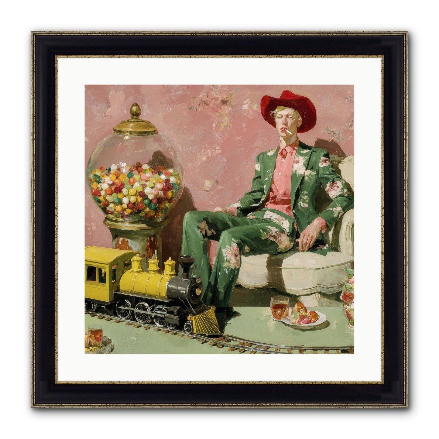 A Handbook For Gentle Eccentrics Framed Print - Black & Gold 20x20