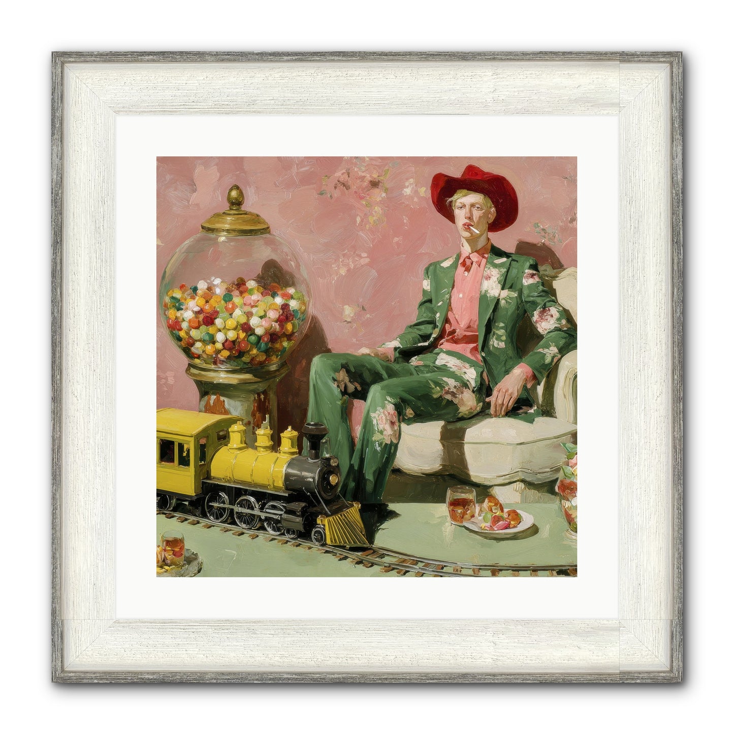A Handbook For Gentle Eccentrics Framed Print - Driftwood White 20x20