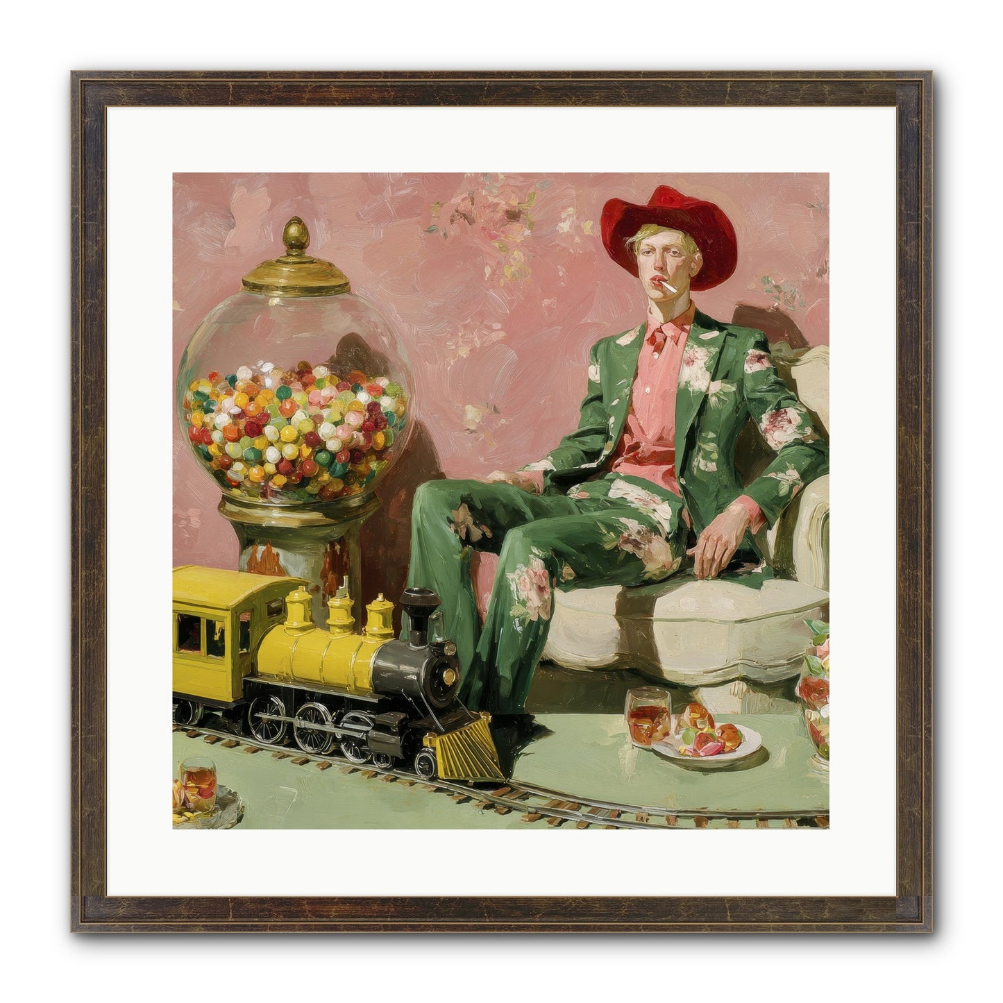 A Handbook For Gentle Eccentrics Framed Print - Slimwoods Black/Gold 20x20