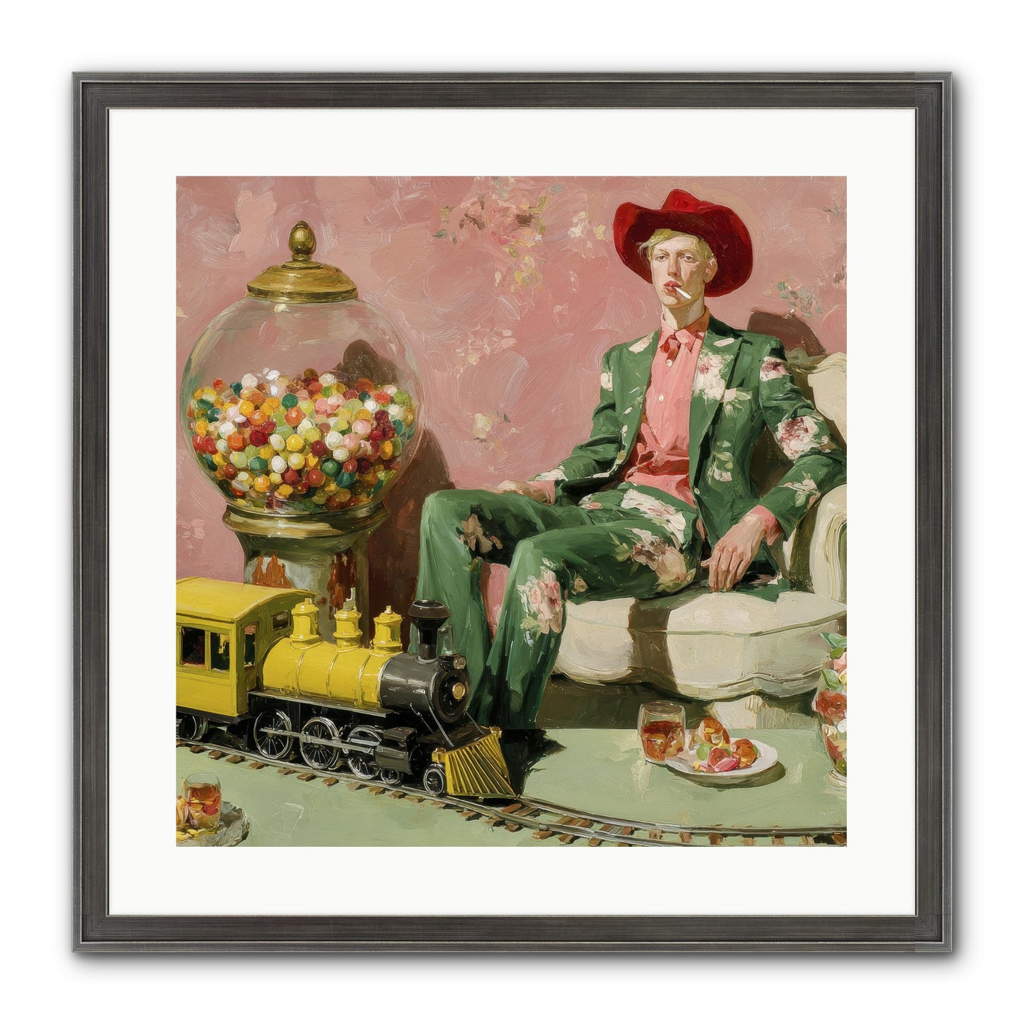 A Handbook For Gentle Eccentrics Framed Print - Slimwoods Black/Silver 20x20
