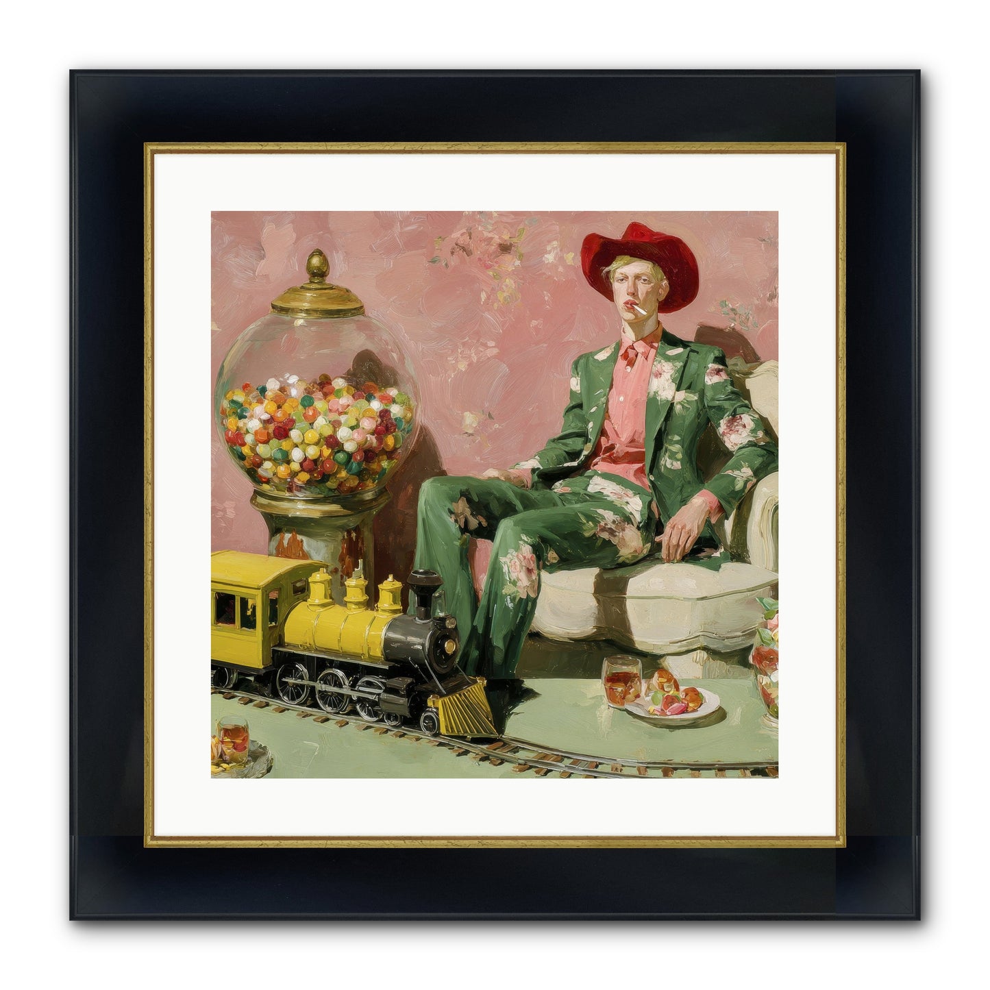 A Handbook For Gentle Eccentrics Framed Print - Wide Black w/Gold 20x20