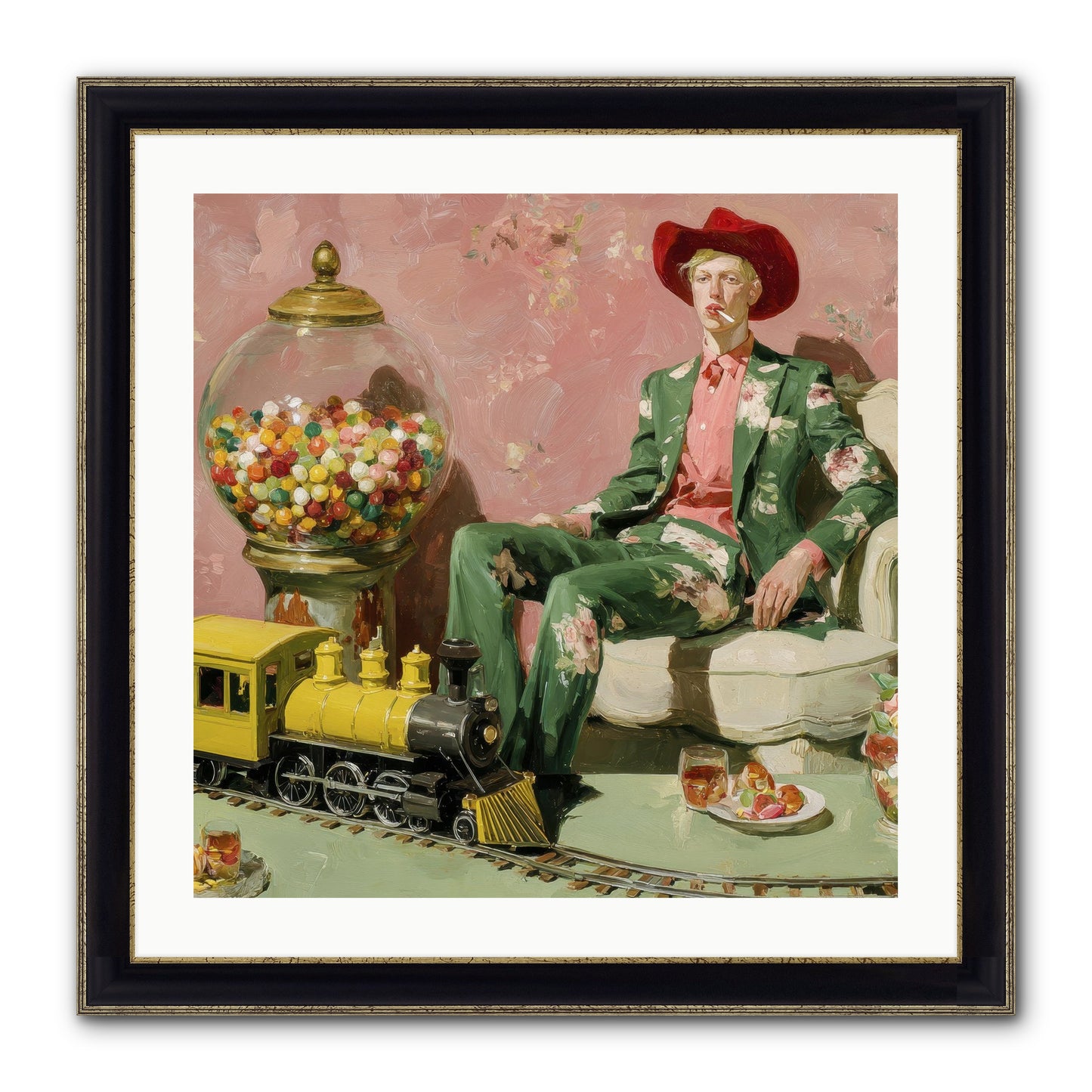 A Handbook For Gentle Eccentrics Framed Print - Black & Gold 24x24