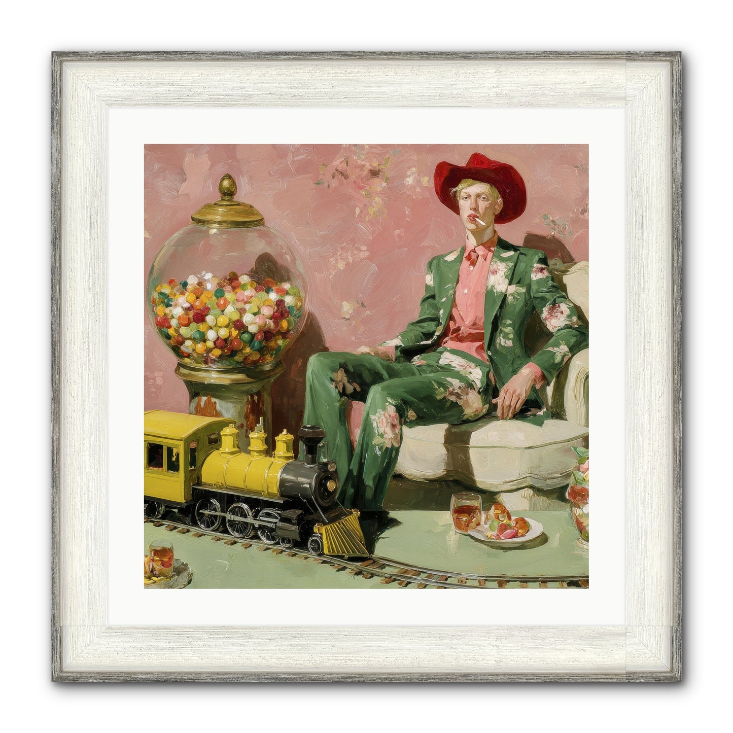 A Handbook For Gentle Eccentrics Framed Print - Driftwood White 24x24