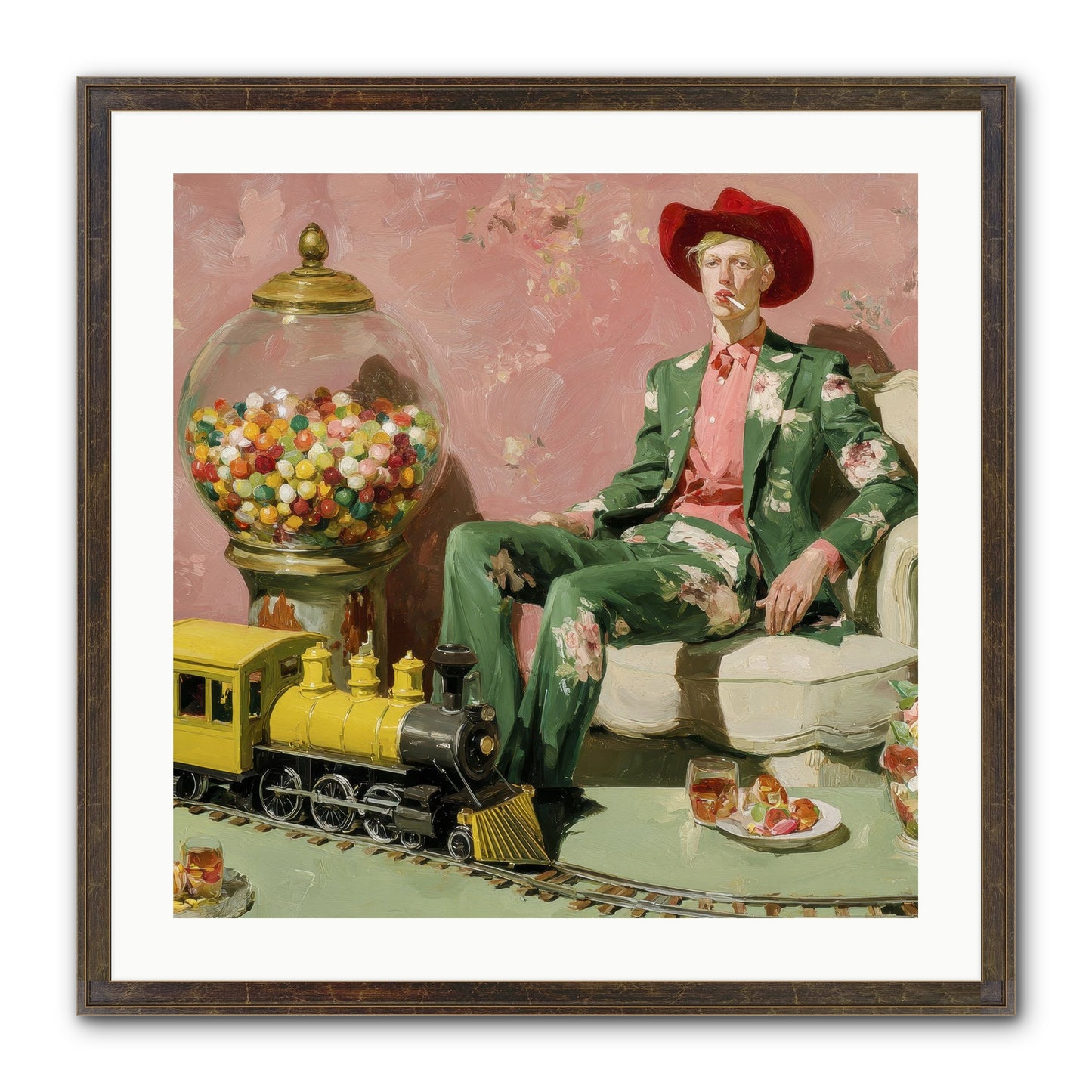 A Handbook For Gentle Eccentrics Framed Print - Slimwoods Black/Gold 24x24