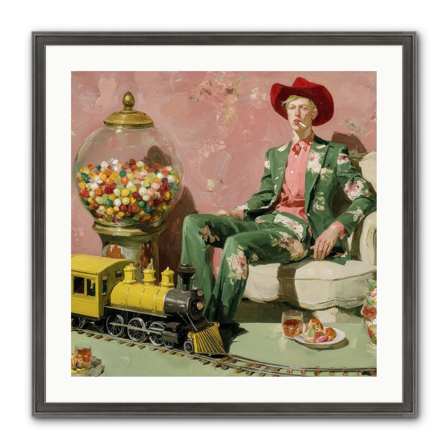 A Handbook For Gentle Eccentrics Framed Print - Slimwoods Black/Silver 24x24